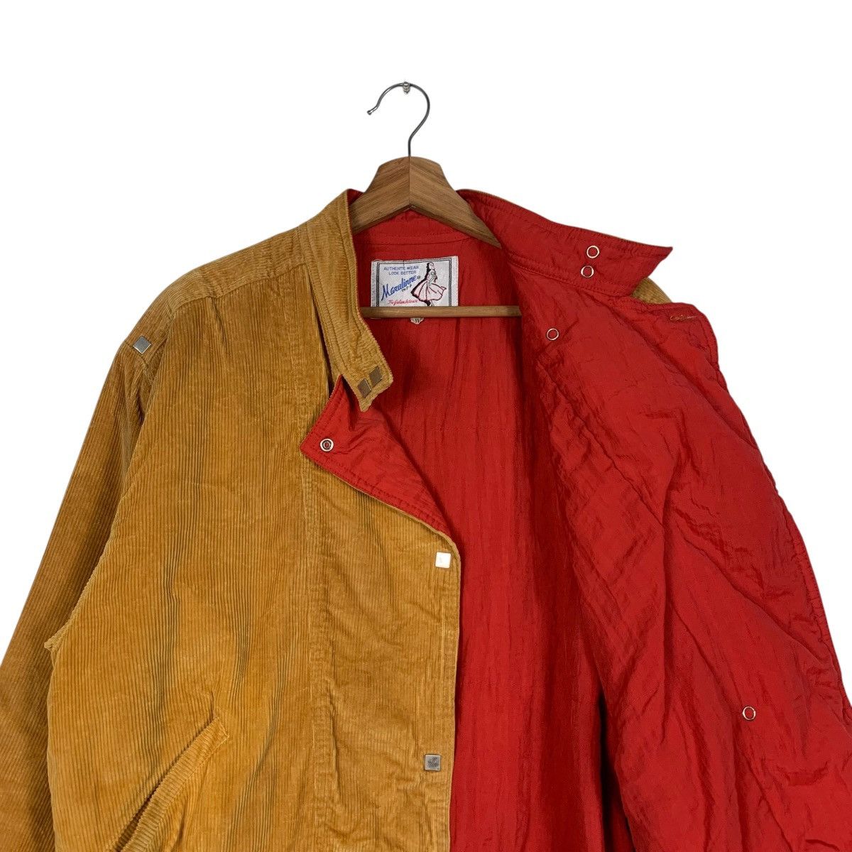 Japanese Brand MARULINNE Asymmetrical Yellow Corduroy Jacket #1832-C79 Size M / US 6-8 / IT 42-44 - 10 Thumbnail