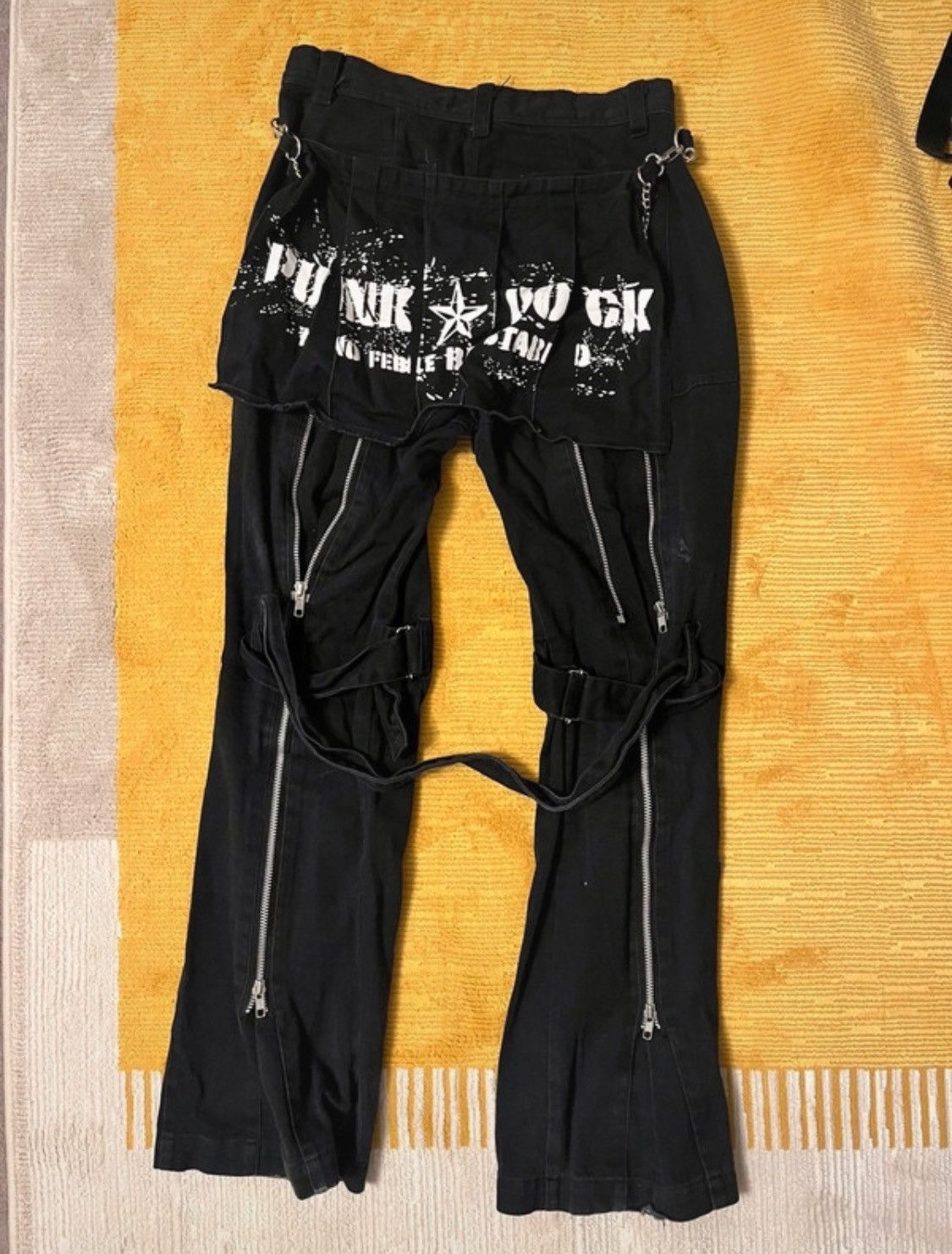 Sex Pot ReVeNGe Sex pot revenge punk bondage skirt overlay pants Size 27" / US 4 / IT 40 - 2 Thumbnail