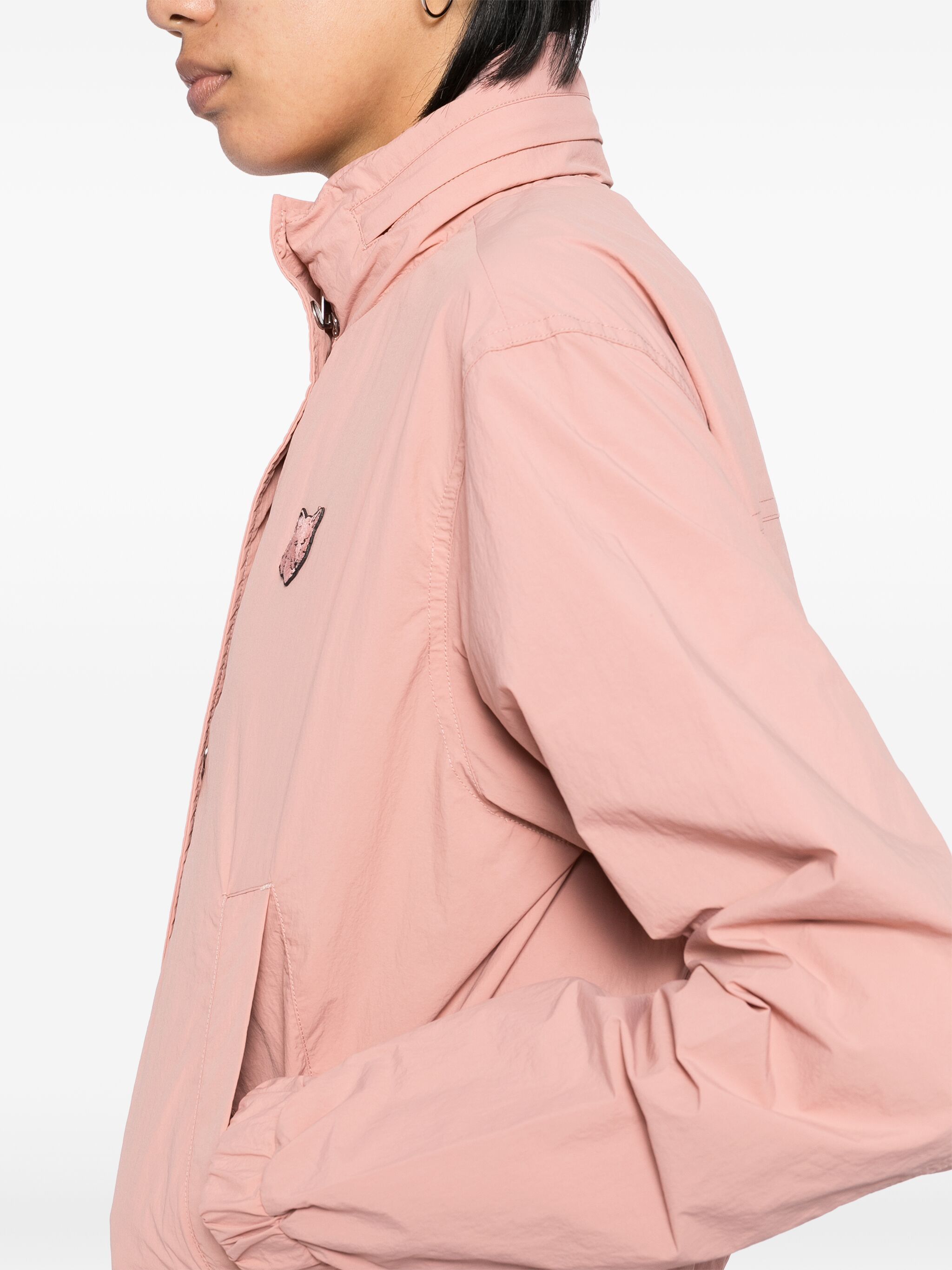 Maison Kitsune o1s22i1n1124 Bold Fox Head Windbreaker Jacket in Pink Size M / US 6-8 / IT 42-44 - 5 Thumbnail