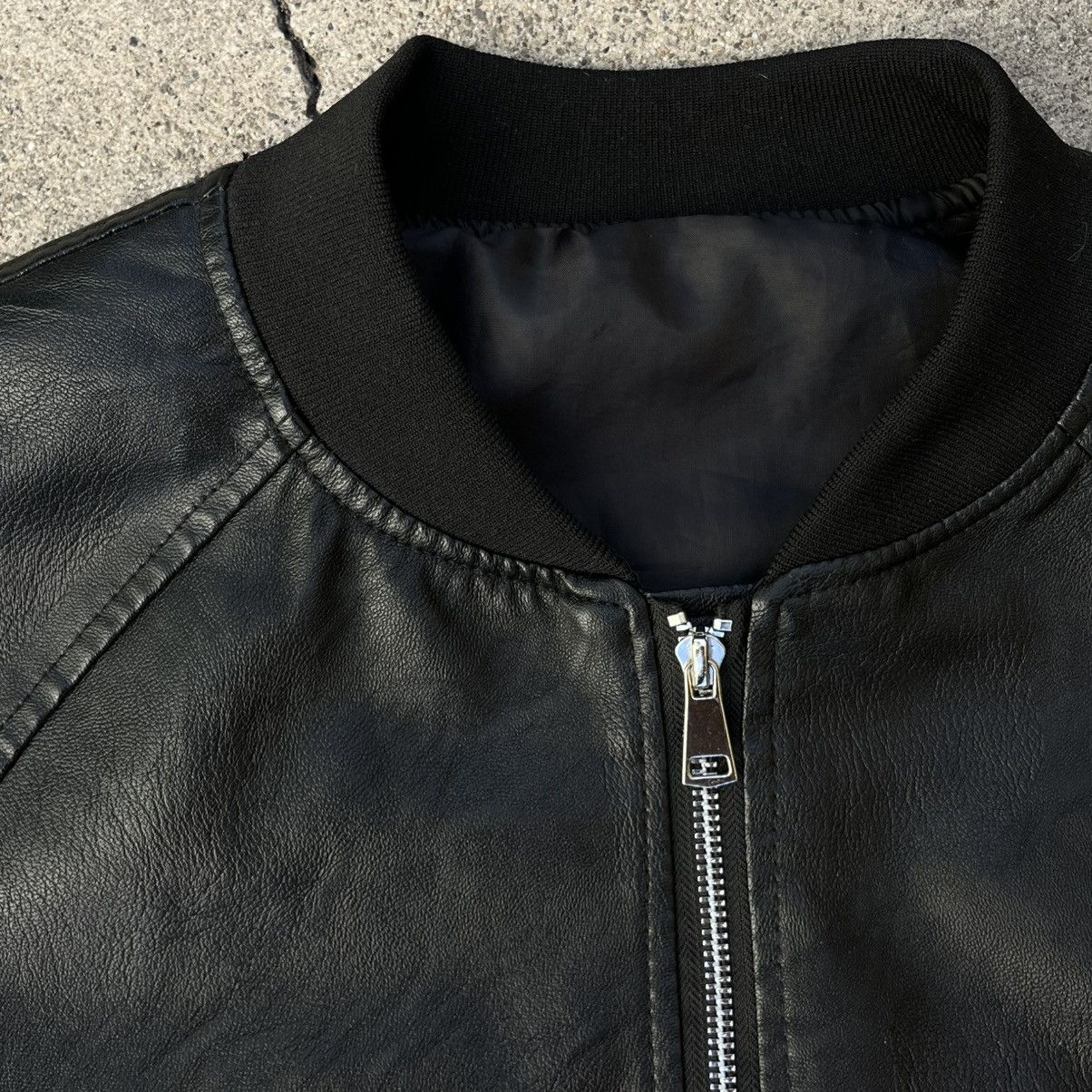 Japanese Brand Faux Leather Bomber Size US L / EU 52-54 / 3 - 3 Thumbnail