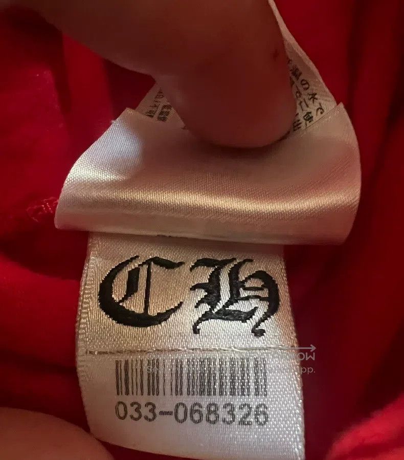 Chrome Hearts CHROME HEARTS Size S Red scroll long sleeve Size US S / EU 44-46 / 1 - 8 Thumbnail
