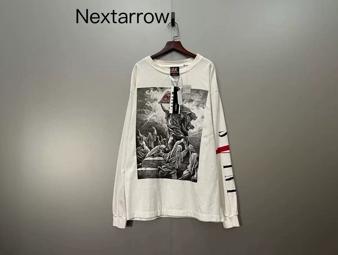 Saint Michael Saint Michael figure oil printed long sleeved shirt Size US L / EU 52-54 / 3 - 1 Thumbnail
