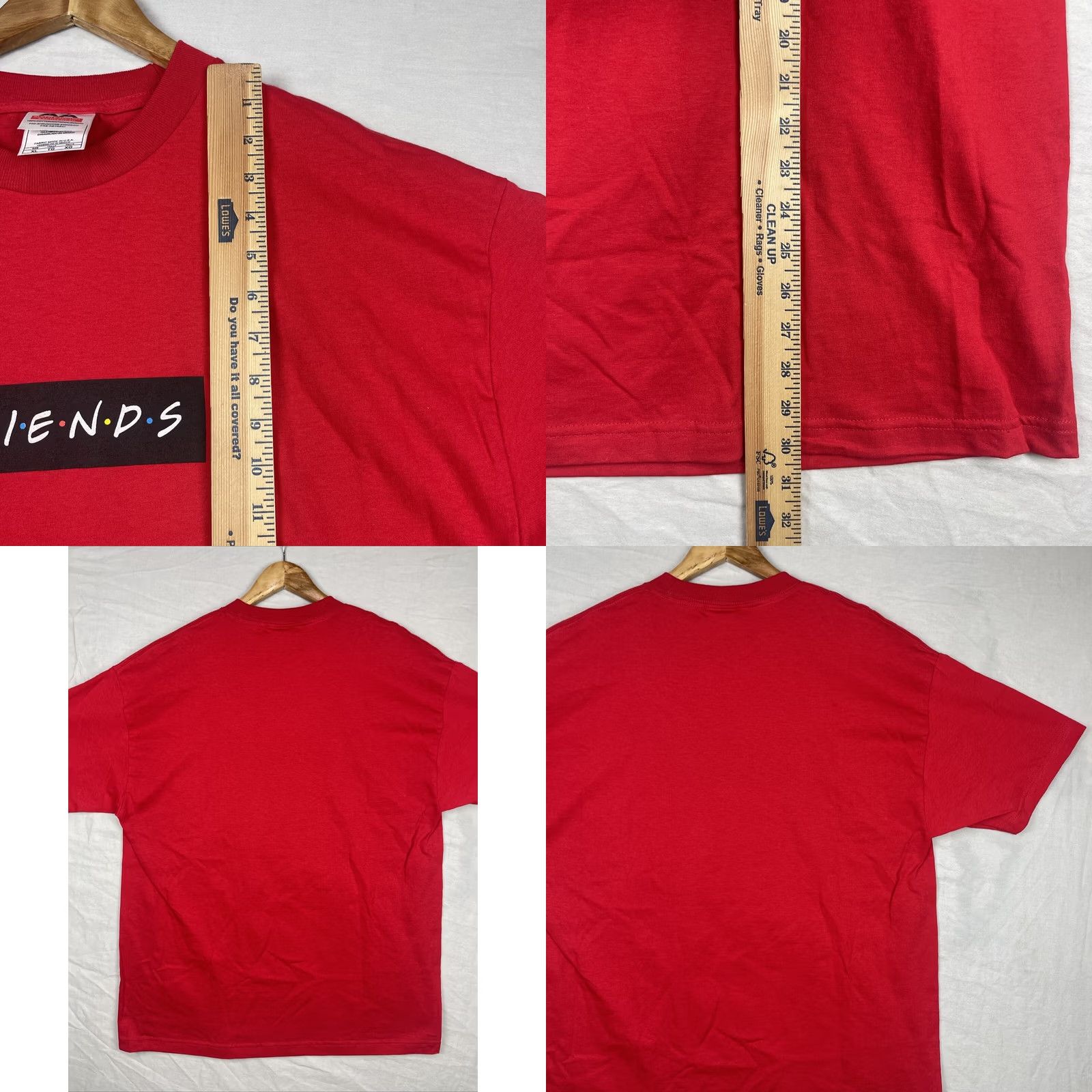 Logo 7 VINTAGE Friends Shirt Mens XL Red Tee Short Sleeve Sitcom Television Logo TV Shirt Size US XL / EU 56 / 4 - 8 Thumbnail