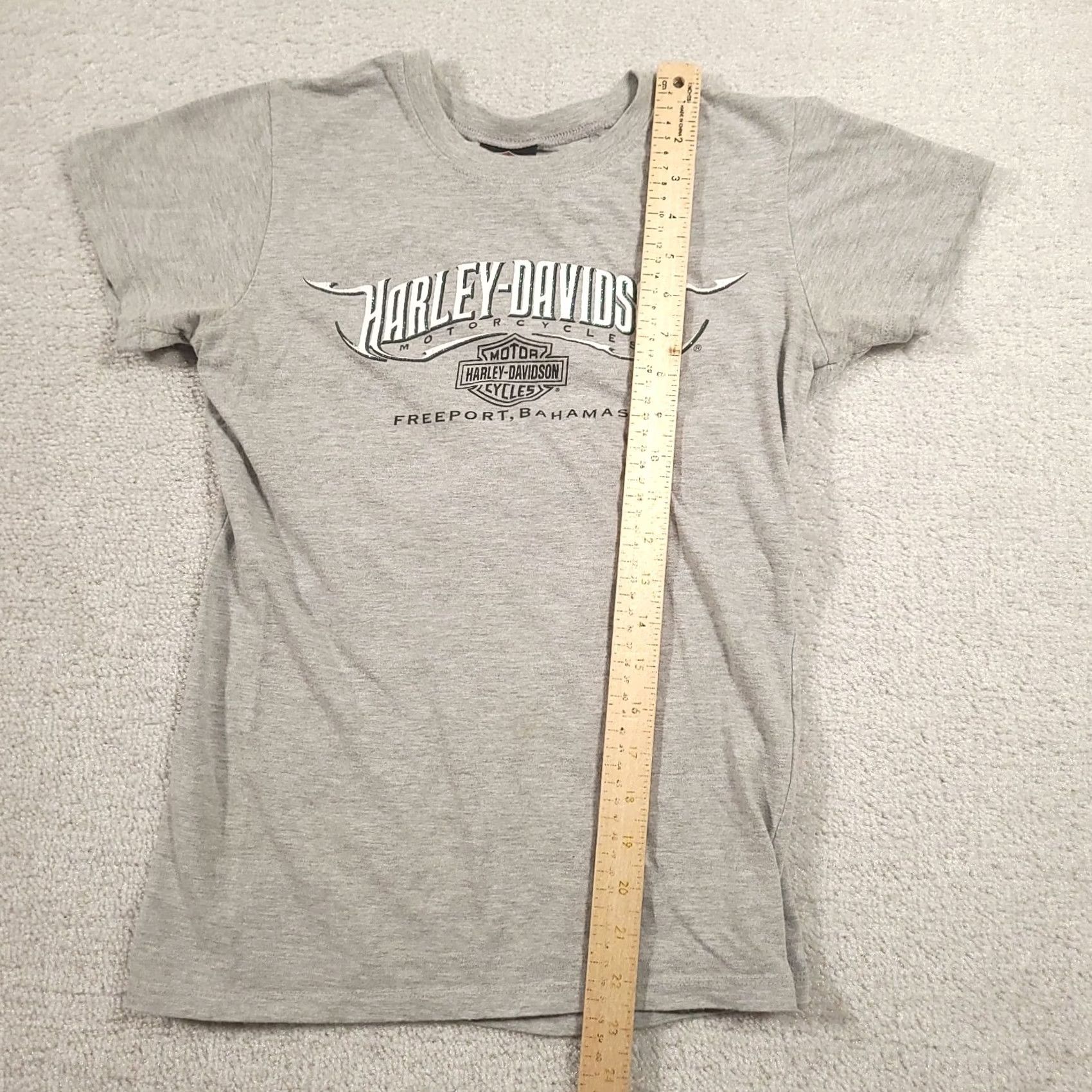 Harley Davidson Harley-Davidson Shirt Womens M Motorcycle Gray Short Sleeve Size M / US 6-8 / IT 42-44 - 5 Thumbnail