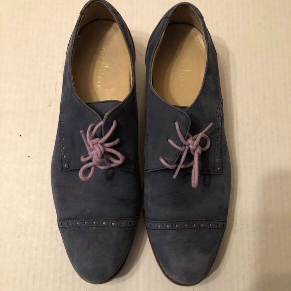 Cole Haan Cole Haan women's blue leather wingtip Oxford shoes 8.5B Size US 8.5 / IT 38.5 - 1 Thumbnail