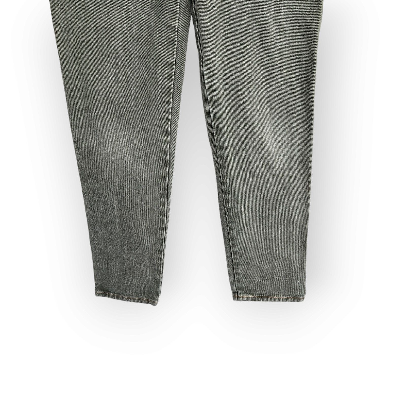 Vintage Vintage 80s Bongo High Waisted Army Green Taper Leg Jeans 27 Size 26" / US 2 / IT 38 - 3 Thumbnail