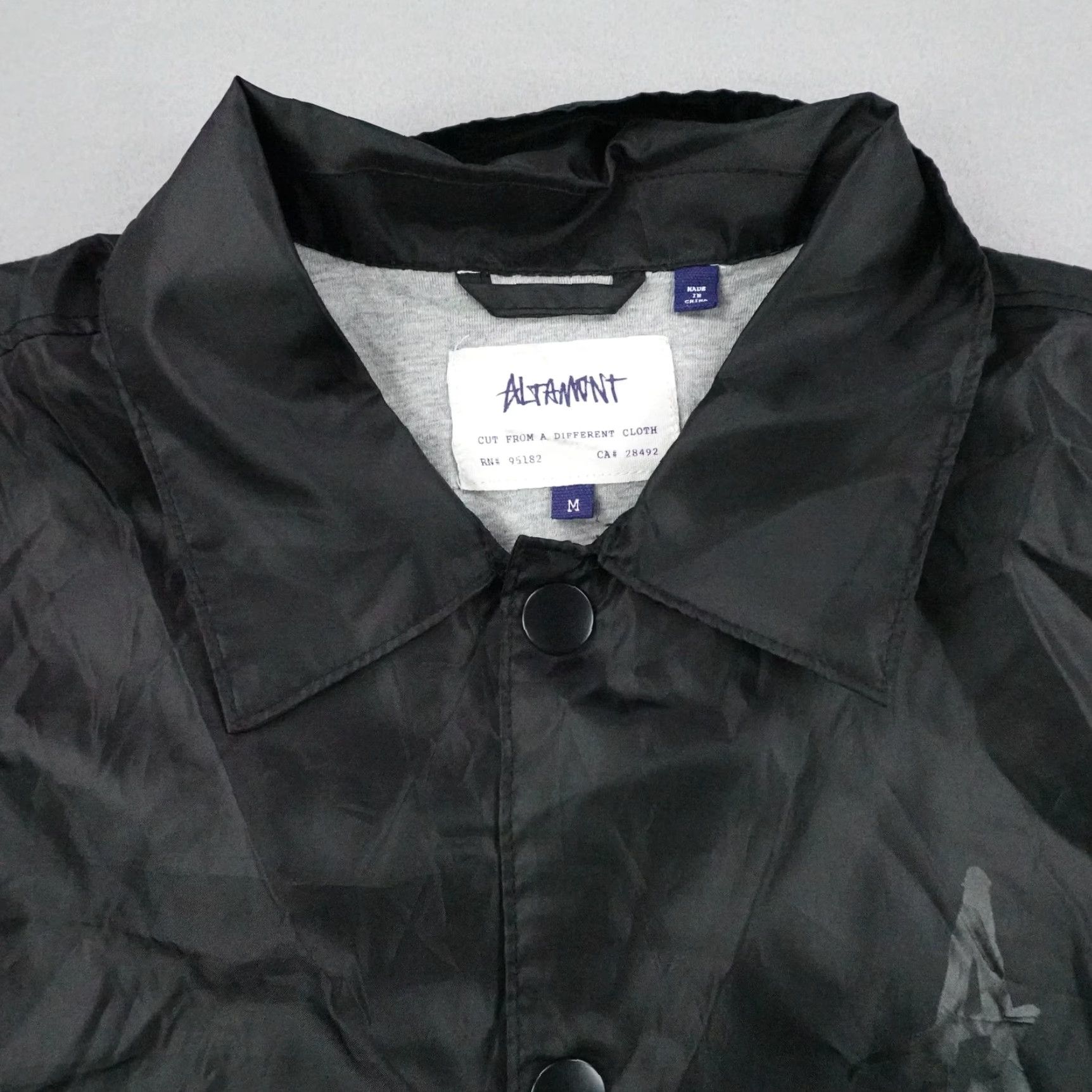 Altamont VINTAGE? No. Altamont Parrick Coach Jacket Windbreaker Black Mens M Snap Size US M / EU 48-50 / 2 - 2 Thumbnail