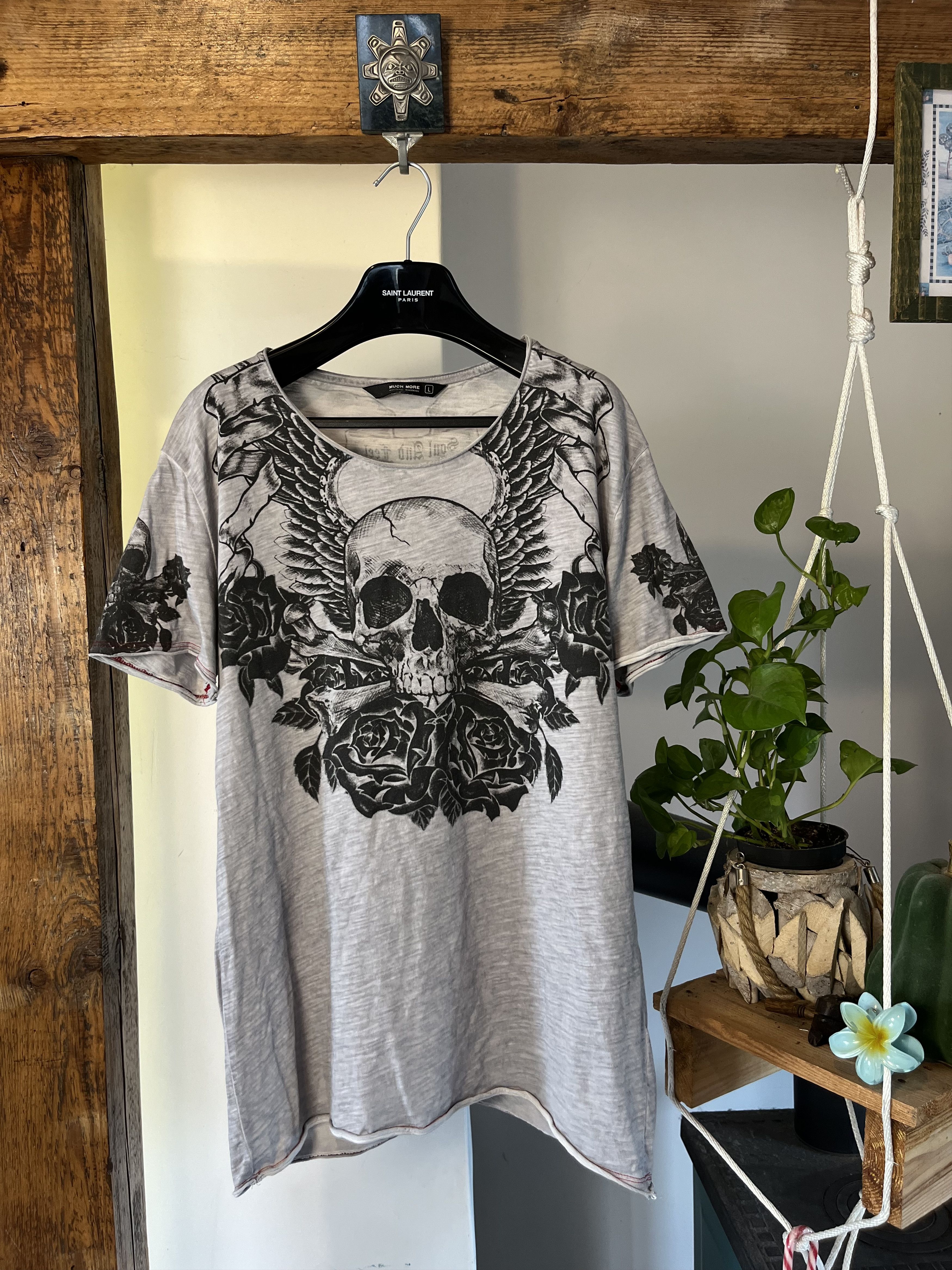 Other Vintage y2k Affliction Style Tribal Avant Garde Tattoo Skull Size US L / EU 52-54 / 3 - 1 Thumbnail