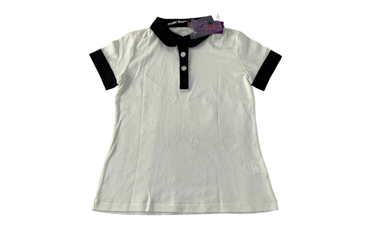 Japanese Brand 90s Mary Quant London Polo Tee Brand Girl Youth Wear Size XS / US 0-2 / IT 36-38 - 1 Thumbnail