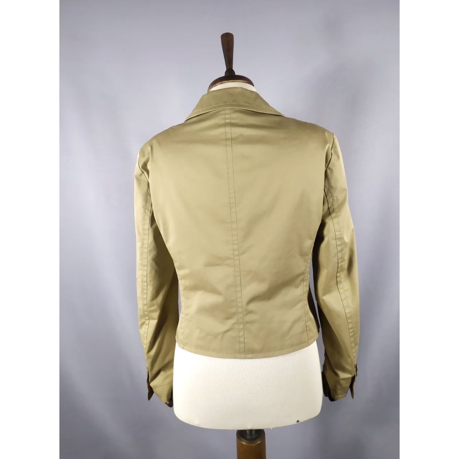 Escada ESCADA Sport Jacket Women's Vintage Casual Cotton Blend Brown 90s Logo Embroidered Pockets Mid-Length Long Sleeve Size 38 Black? Size XS / US 0-2 / IT 36-38 - 3 Thumbnail