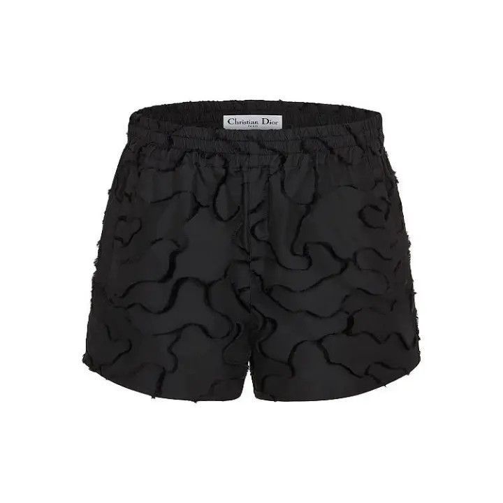 Dior Black Camouflage Print Shorts for Women 0079-2507