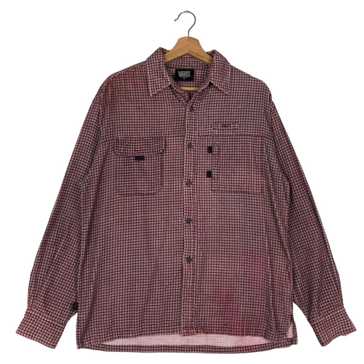 Japanese Brand 🔥90’s Vintage Flannel Jacket Tartan Design Vans Skate Size US M / EU 48-50 / 2 - 1 Thumbnail
