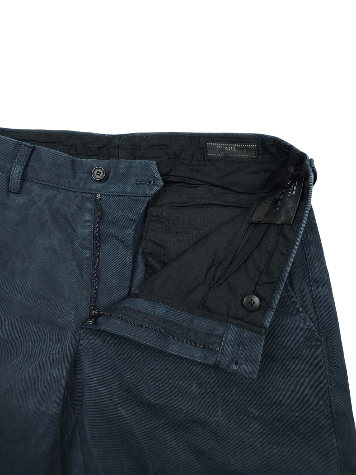 Prada × Vintage 💎90's Vintage Prada Navy Blue Shorts Chino Japanese Size 44 Size US 30 / EU 46 - 4 Thumbnail