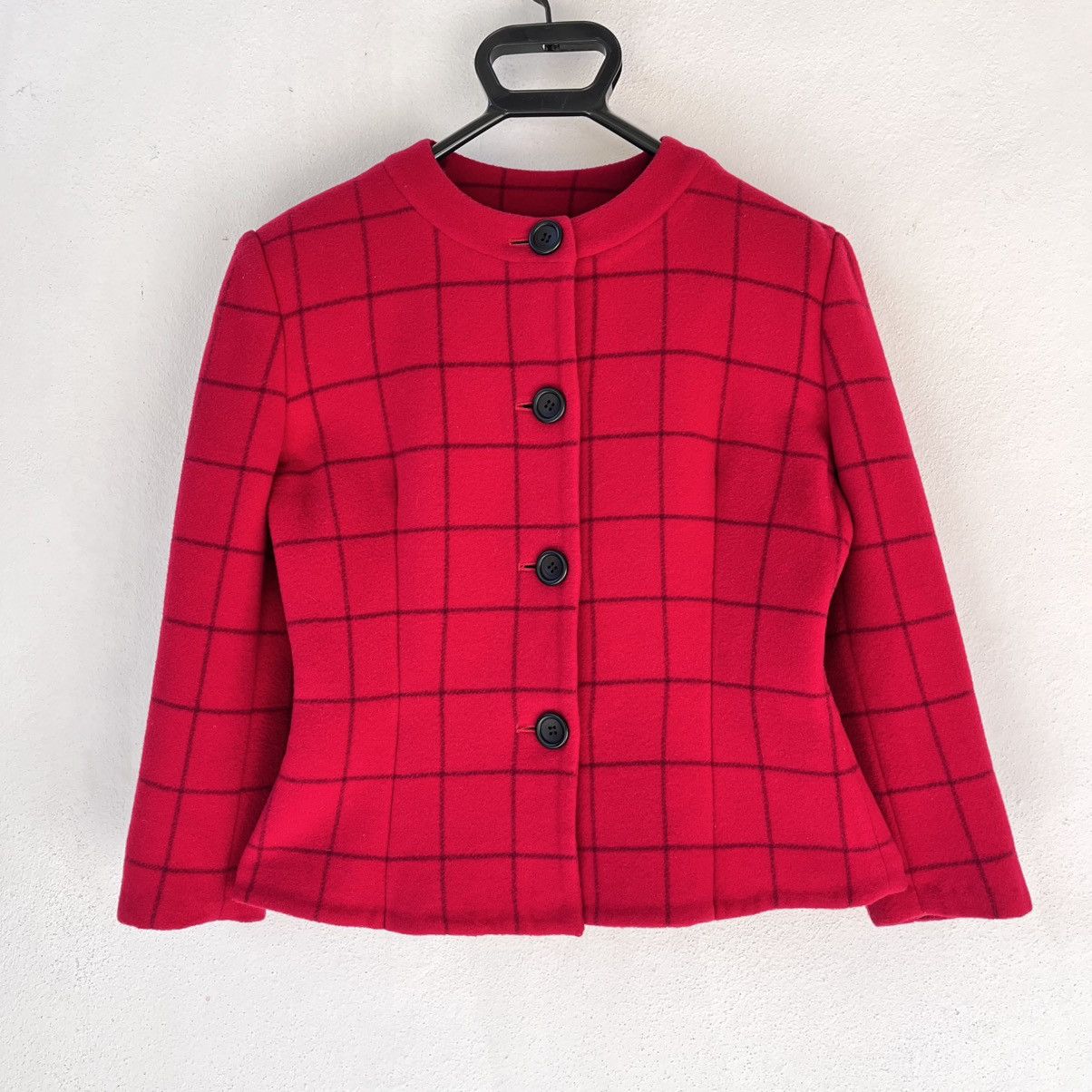 Christian Dior Monsieur Christian Dior CD Prêt-à-Porter Red Check Size S / US 4 / IT 40 - 1 Thumbnail