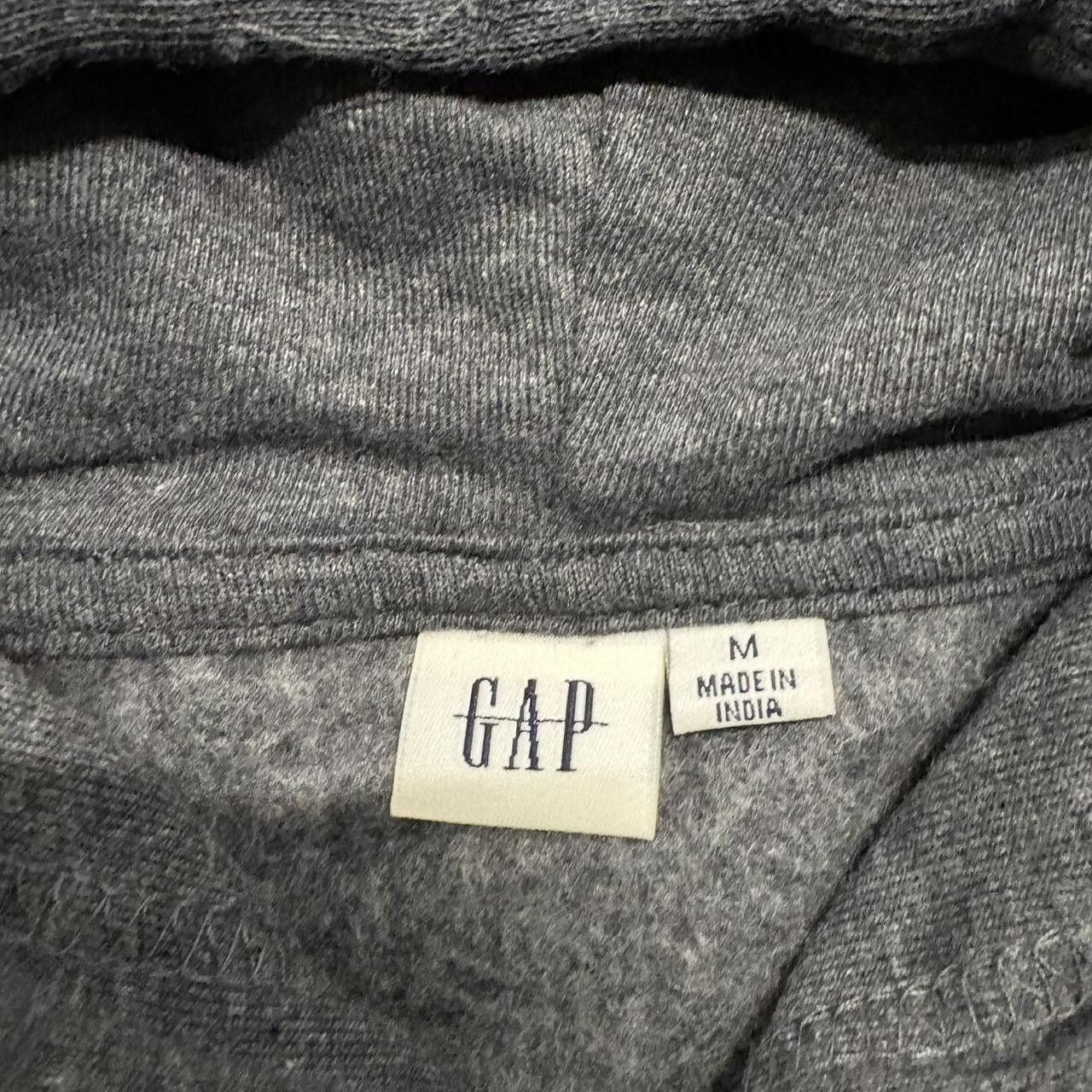 Gap Crazy Vintage Y2K/2000s Gap Streetwear Grey Hoodie! Size US M / EU 48-50 / 2 - 4 Thumbnail