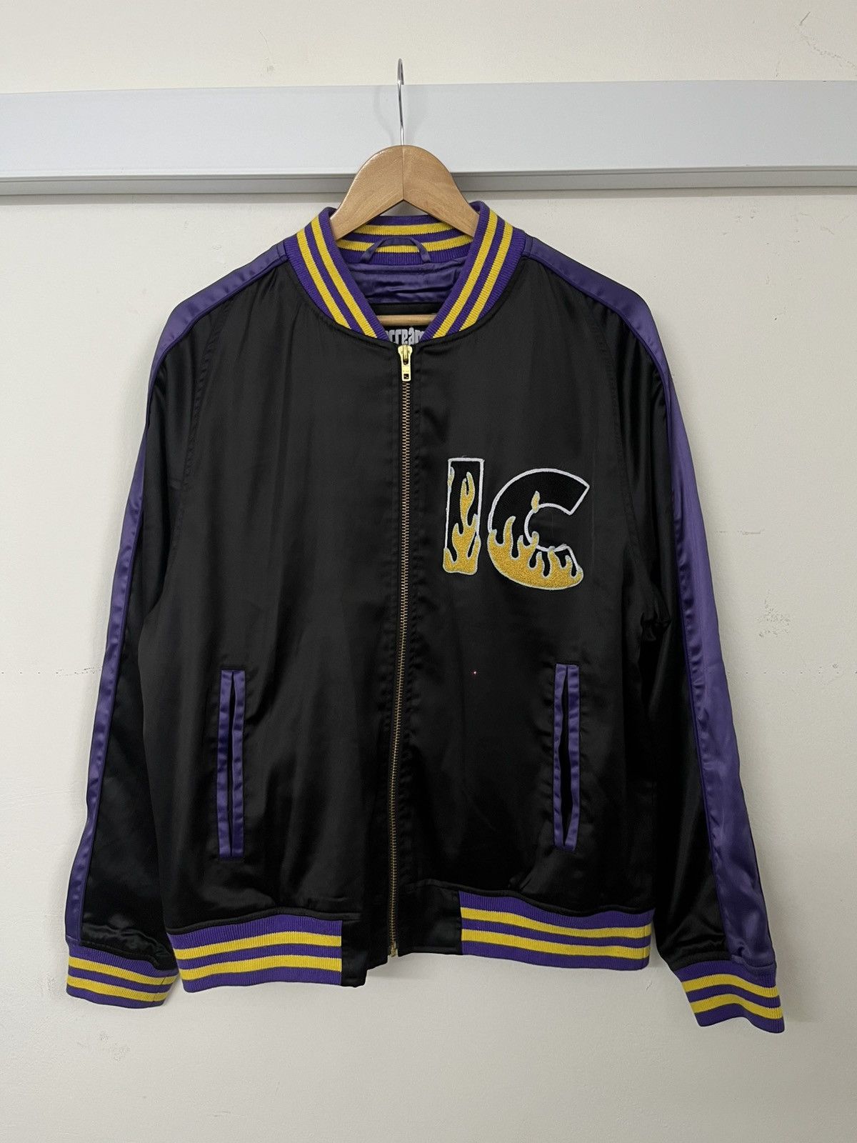 Billionaire Boys Club × Icecream Vintage Y2K Icecream Varsity Flame Jacket Size US M / EU 48-50 / 2 - 1 Thumbnail