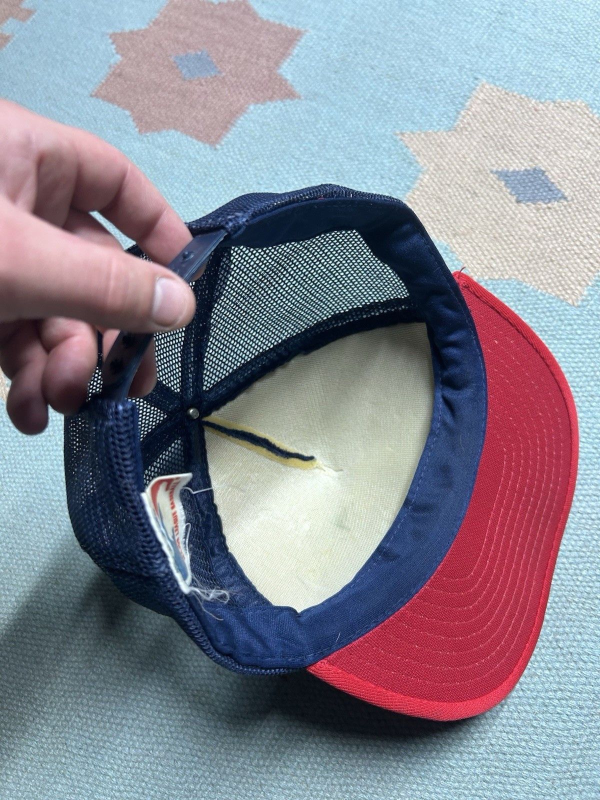 Vintage Vintage 80s trucker hat Cleveland Indians plain logo MLB Size ONE SIZE - 8 Thumbnail