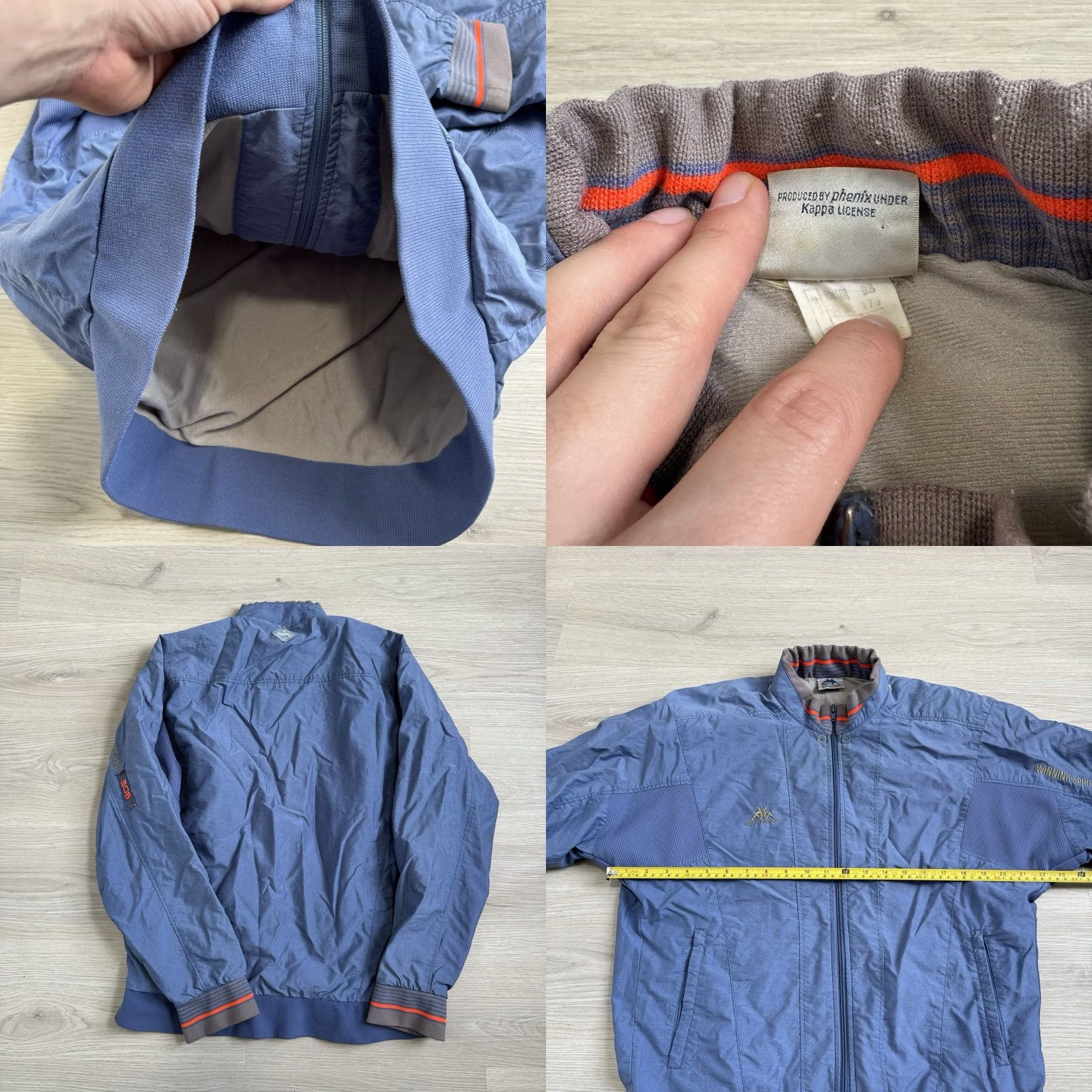 Kappa VINTAGE Kappa Windbreaker Jacket USA Men Medium Blue Pit to Pit 22 Length 27 Track & Field Size US XXL / EU 58 / 5 - 8 Thumbnail