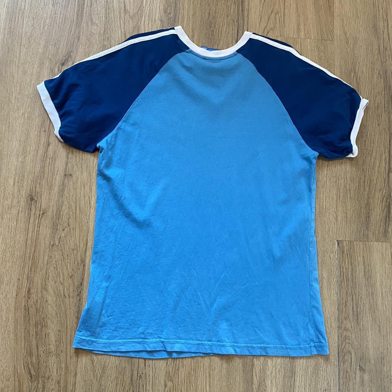 Adidas Blue and white Adidas vintage t-shirt adidas Streetwear Size US L / EU 52-54 / 3 - 2 Thumbnail