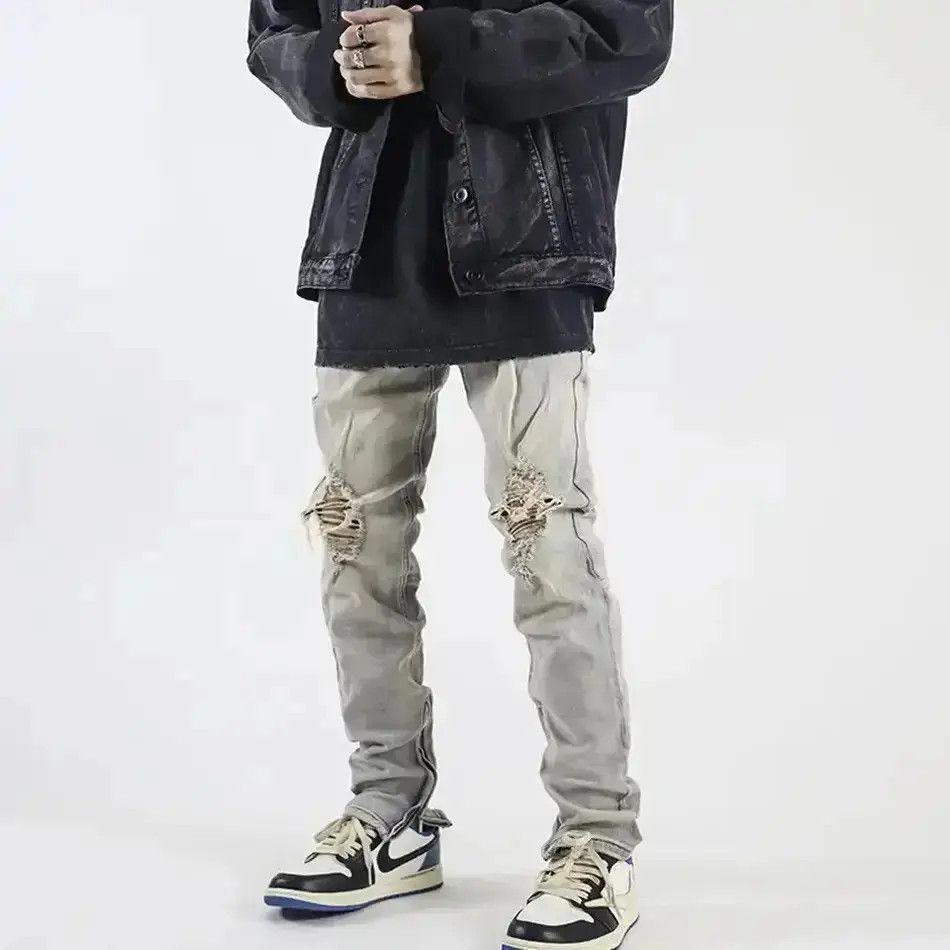 Japanese Brand Ripped Jeans Skinny Size US 32 / EU 48 - 3 Thumbnail