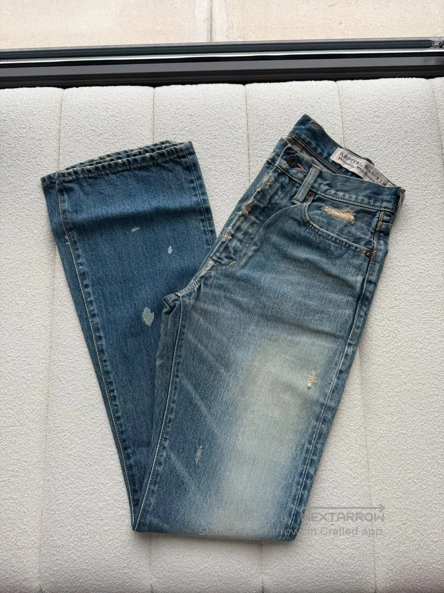 Kapital blue flared denim pants for women. Size 28" / US 6 / IT 42 - 8 Thumbnail