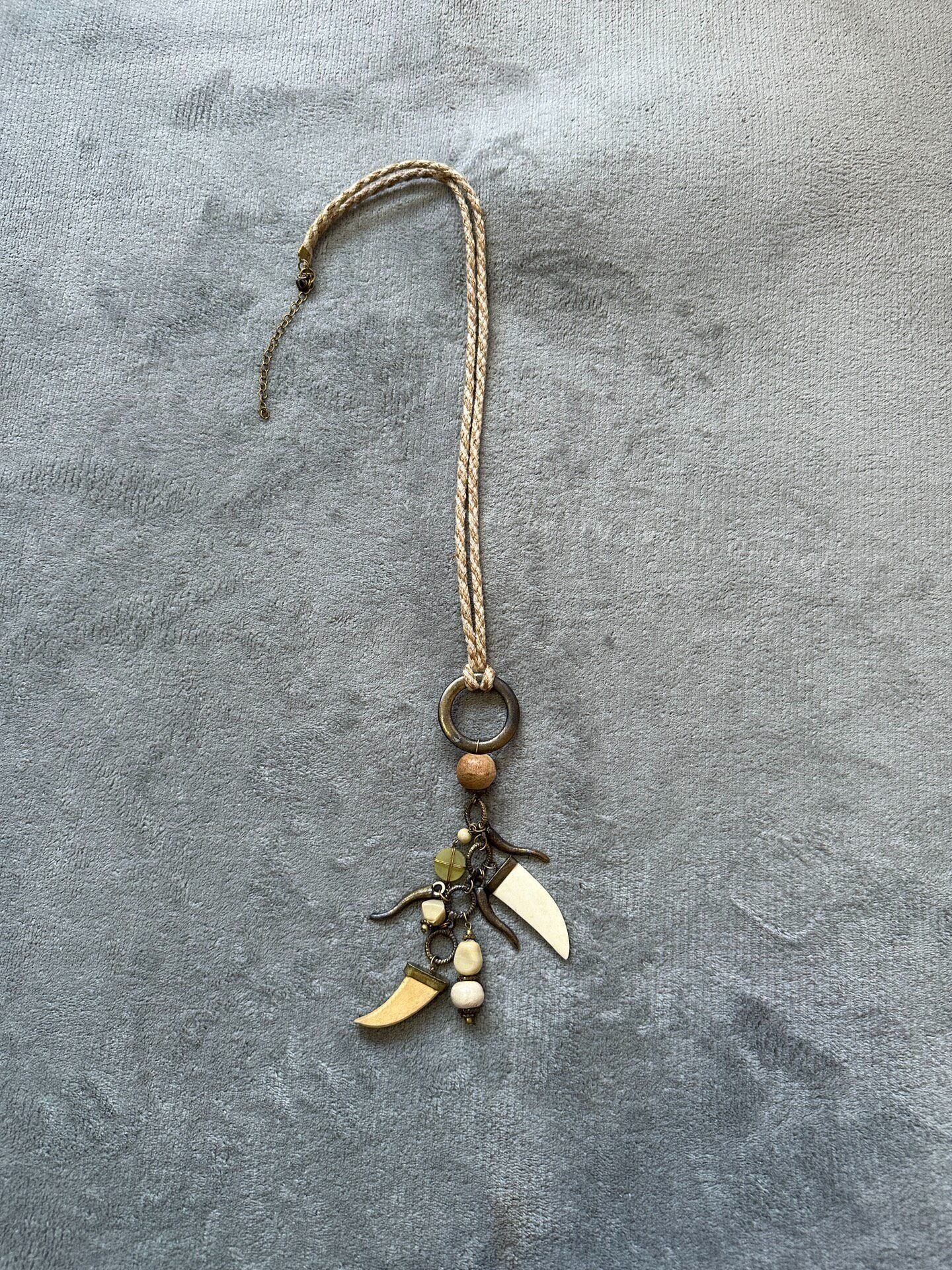 Vintage Vintage Hippie Handmade Long Necklace Size ONE SIZE - 1 Thumbnail