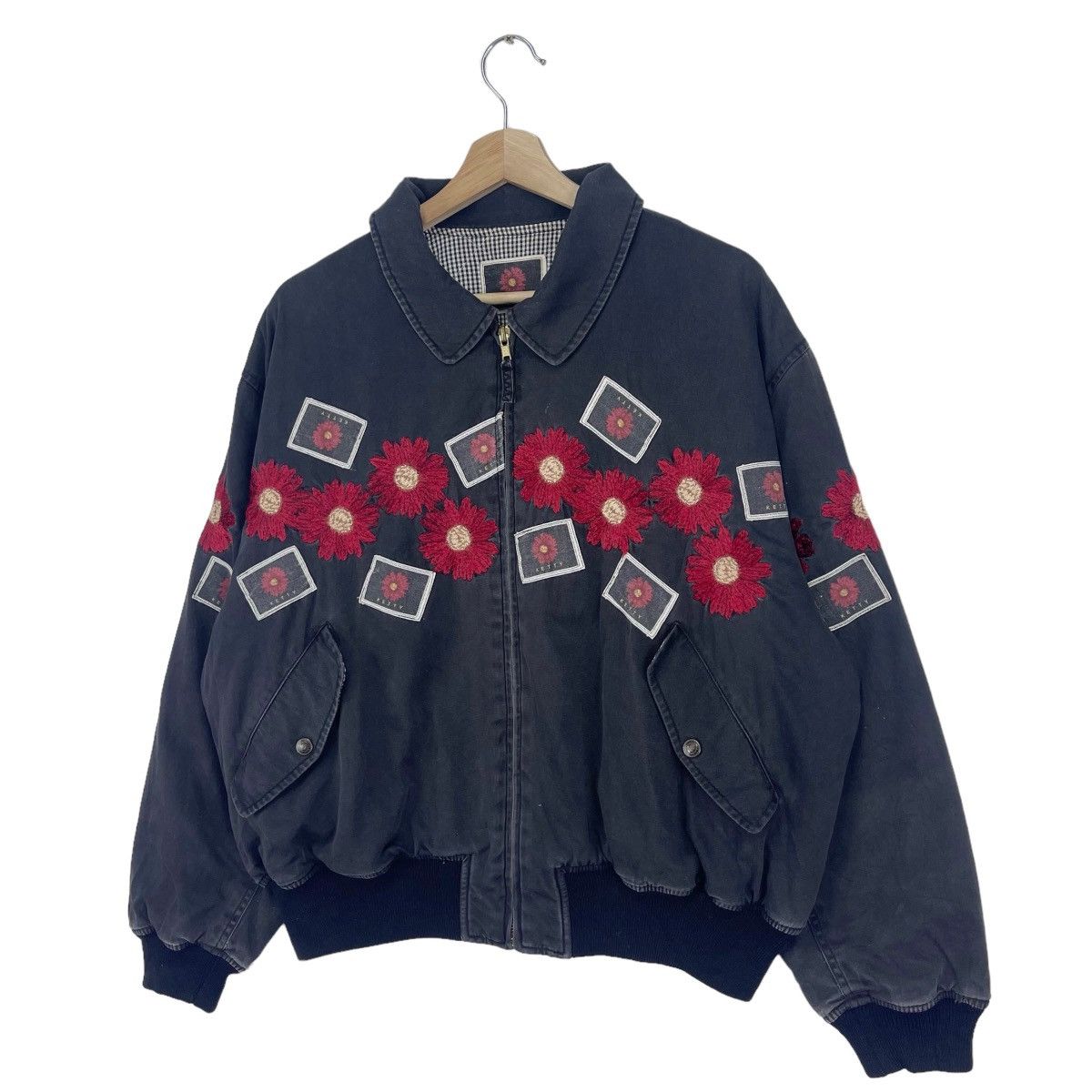 Japanese Brand Art Patchwork Cotton Bomber Jacket Size US M / EU 48-50 / 2 - 4 Thumbnail