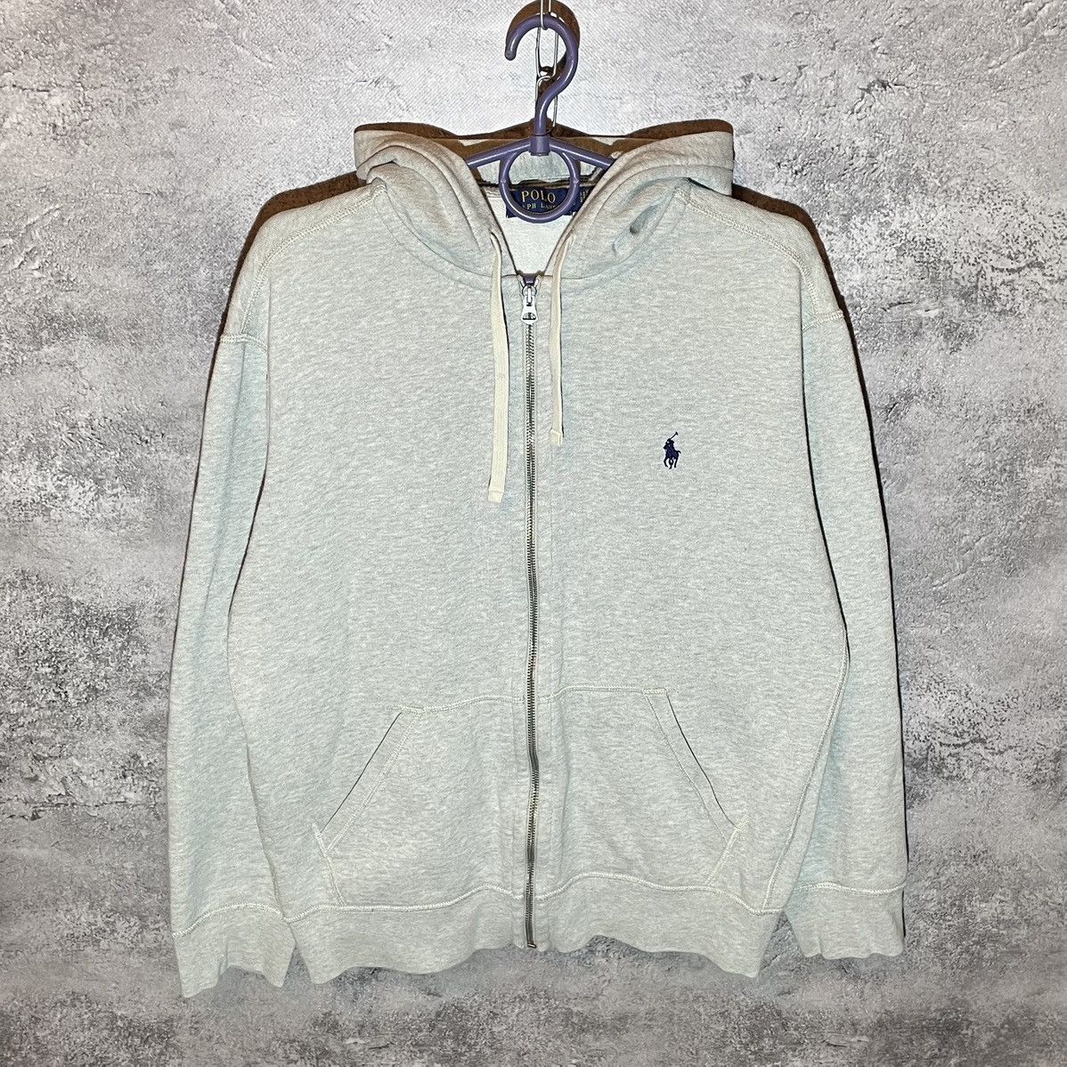Polo Ralph Lauren Polo Ralph Lauren Gray Zip Hoodie Size L Streetwear Y2K Size US L / EU 52-54 / 3 - 1 Thumbnail