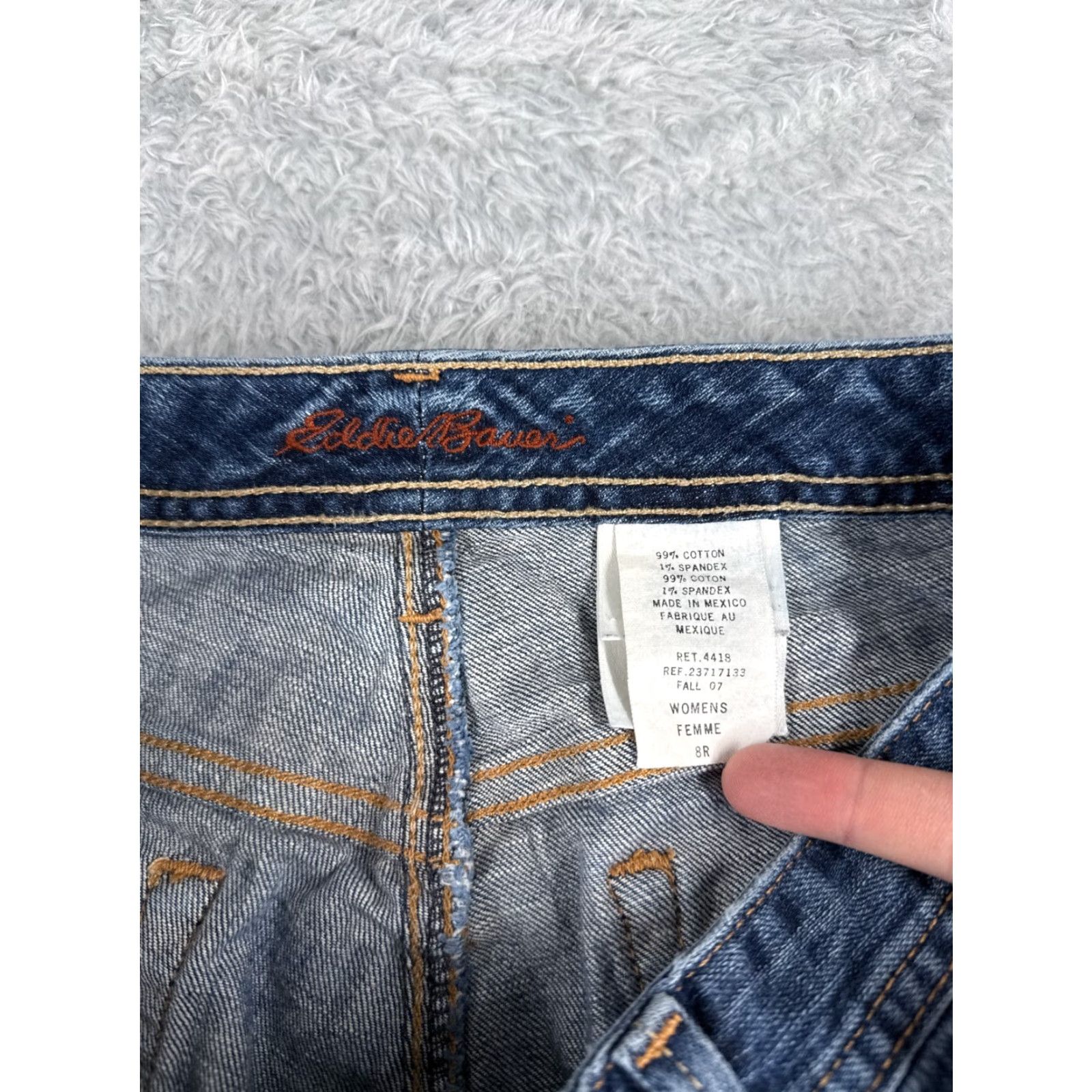 Eddie Bauer Eddie Bauer Jeans Womens 8 Blue Denim Bootcut Mid Rise Cotton Blend 28x30 Jeans Women Classic 30 Inseam Blue Cowboy Southwestern American 90s Womens Size 30" / US 8 / IT 44 - 6 Thumbnail