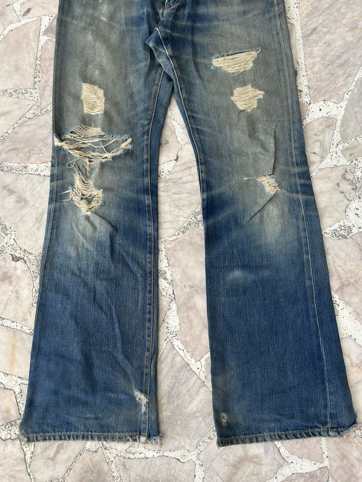 Denime Vintage Ripped Flare Denime Size US 30 / EU 46 - 3 Thumbnail