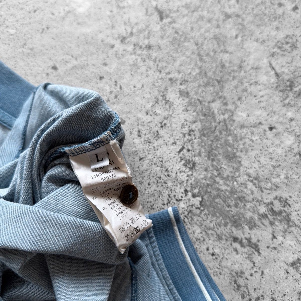 C.P. Company × Vintage C.P. Company Men Vintage Blue Short Sleeve Cotton Polo Shirt Size US S / EU 44-46 / 1 - 3 Thumbnail