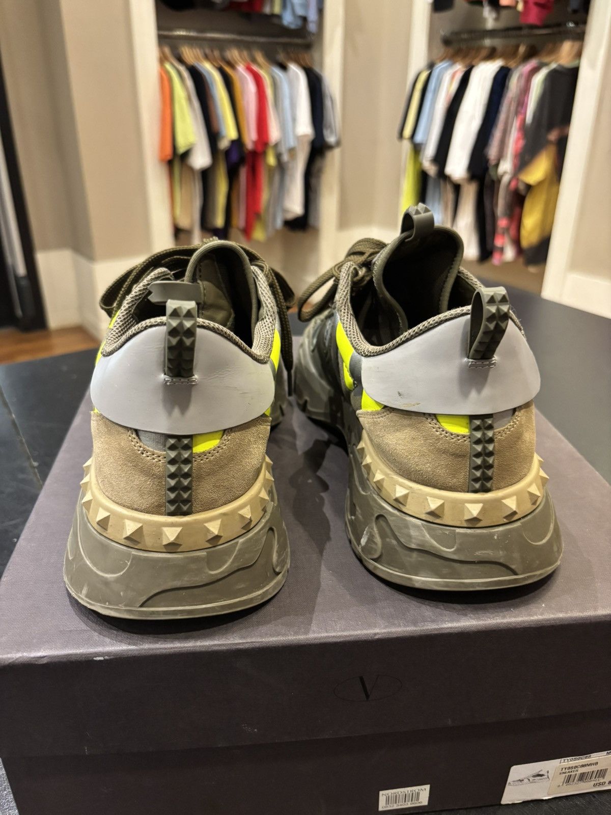 Valentino Valentino Rockrunner Plus ‘Camo Lime’ Size US 11 / EU 44 - 4 Thumbnail