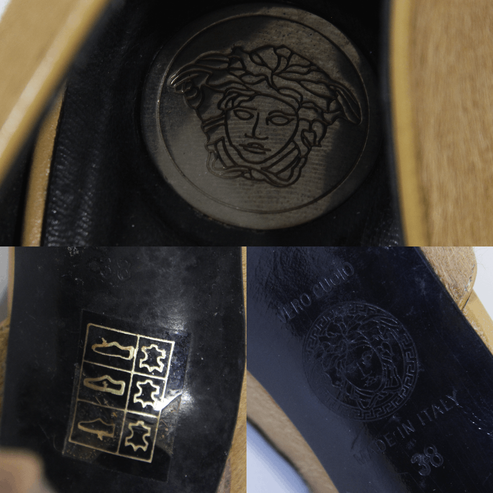 Versace 00S Horse Hair Heels Vintage Size US 8 / IT 38 - 9 Thumbnail