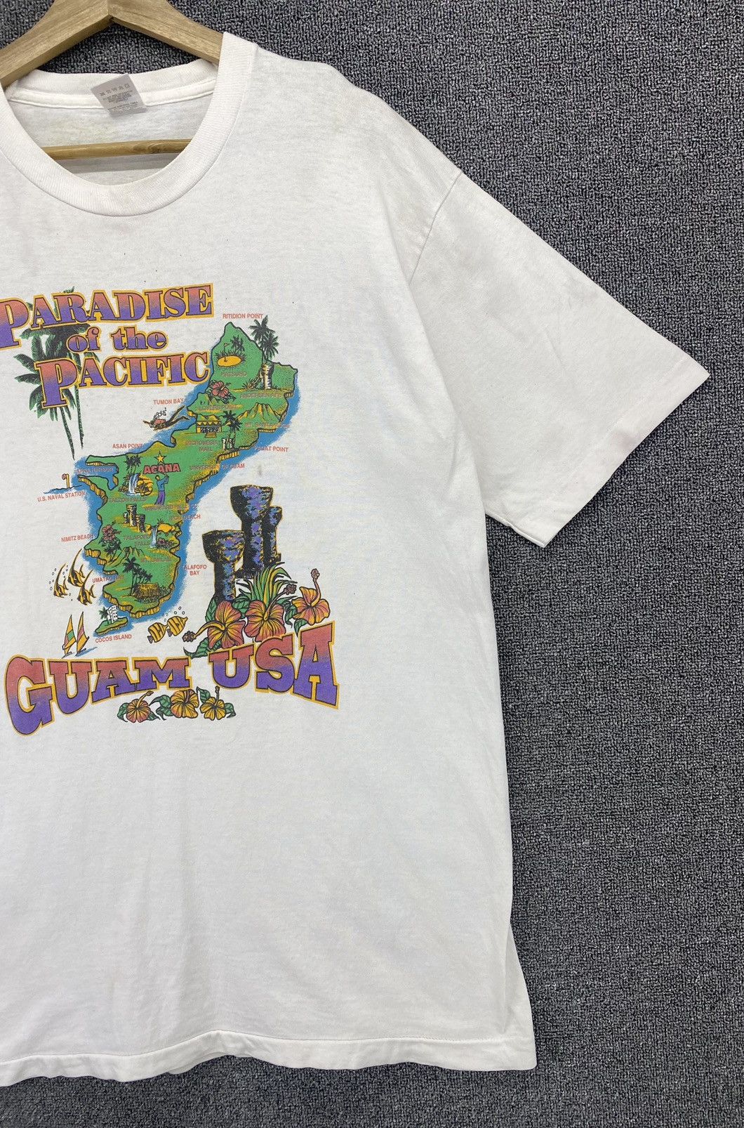Vintage Vintage Hawaii Guam U.S.A Tee T Shirts Size US L / EU 52-54 / 3 - 4 Thumbnail