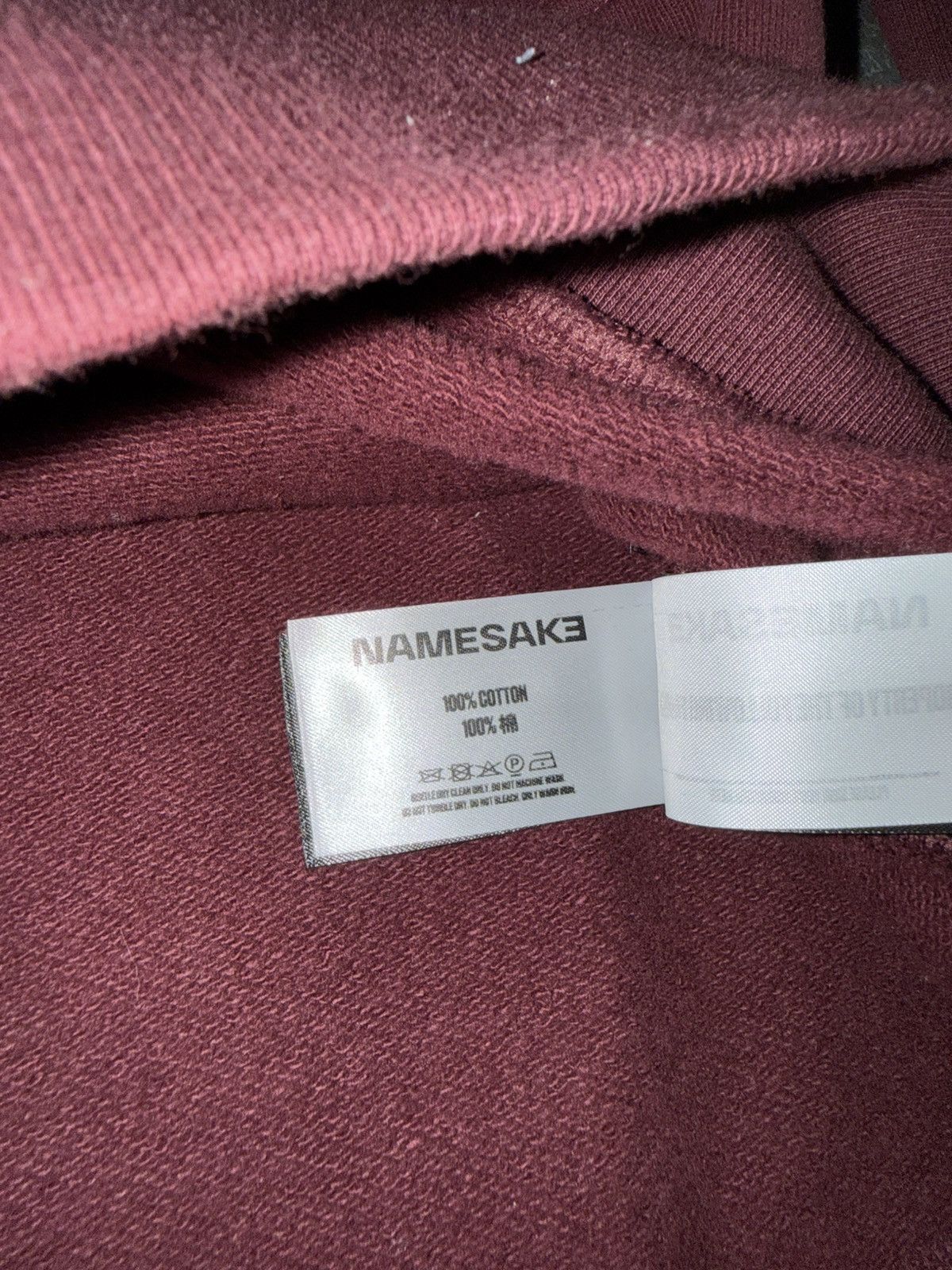 NAMESAKE Namesake Hoodie – Bordeaux – Größe S Size US S / EU 44-46 / 1 - 7 Thumbnail