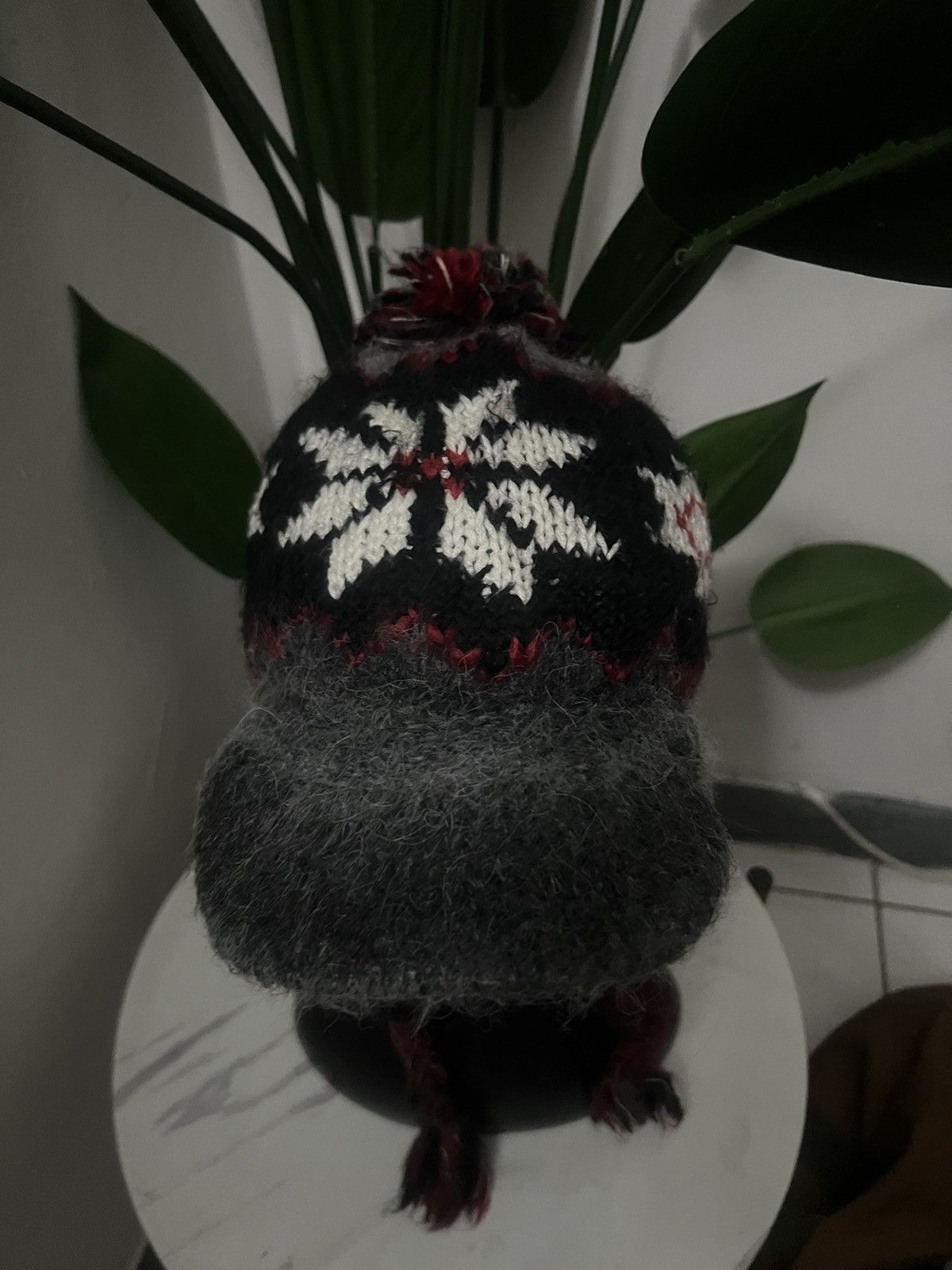 Japanese Brand × Vintage SICK‼️MOHAIR WOOL PHENIX EAR FLAT BEANIE HAT Size ONE SIZE - 5 Thumbnail