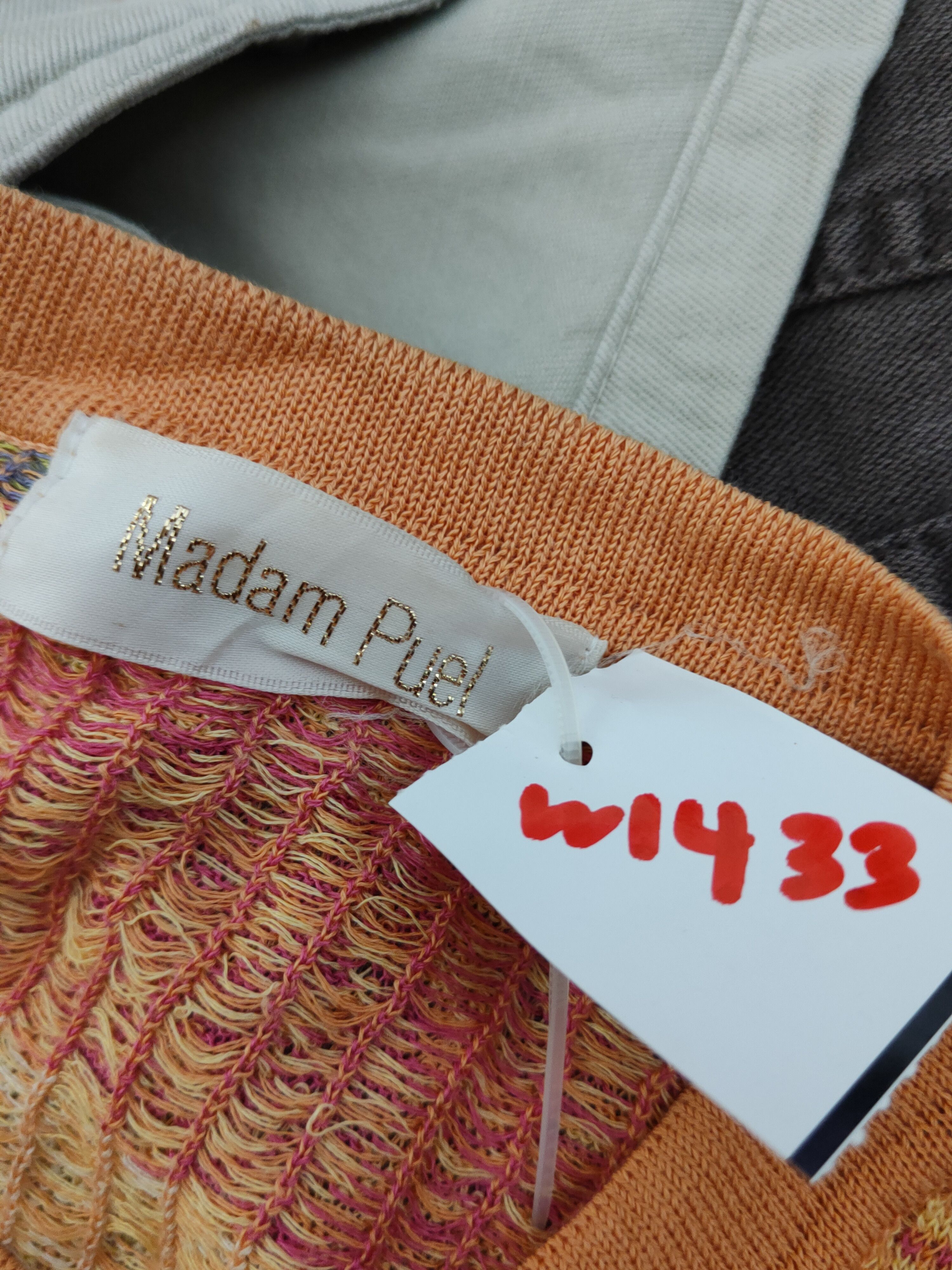 Homespun Knitwear × Japanese Brand Madam Puel Orange Knitwear Cardigan #W1433 Size M / US 6-8 / IT 42-44 - 11 Thumbnail