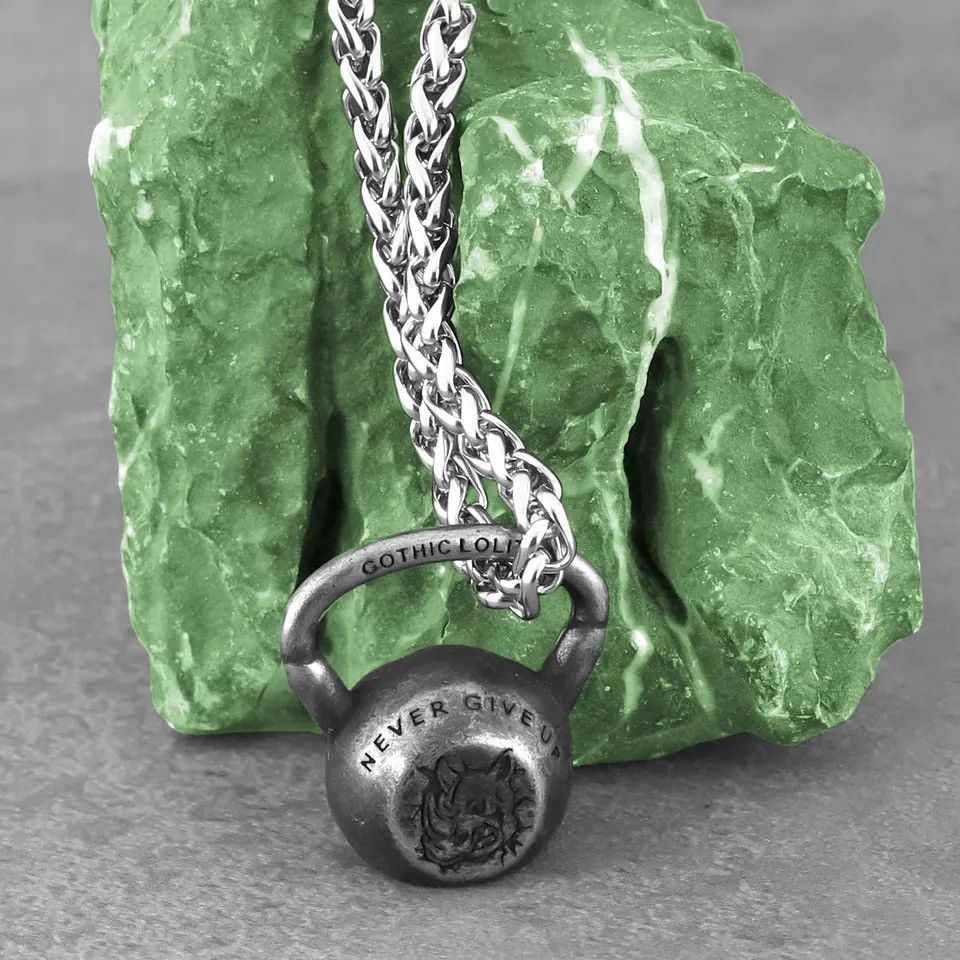 Jewelry Dumbbell Pendant Necklace Size ONE SIZE - 2 Thumbnail