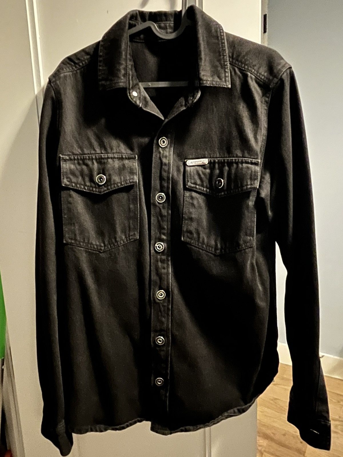 Off-White Off White Black Neon Gradient Denim Jacket PRE VIRGIL Size US XS / EU 42 / 0 - 2 Thumbnail