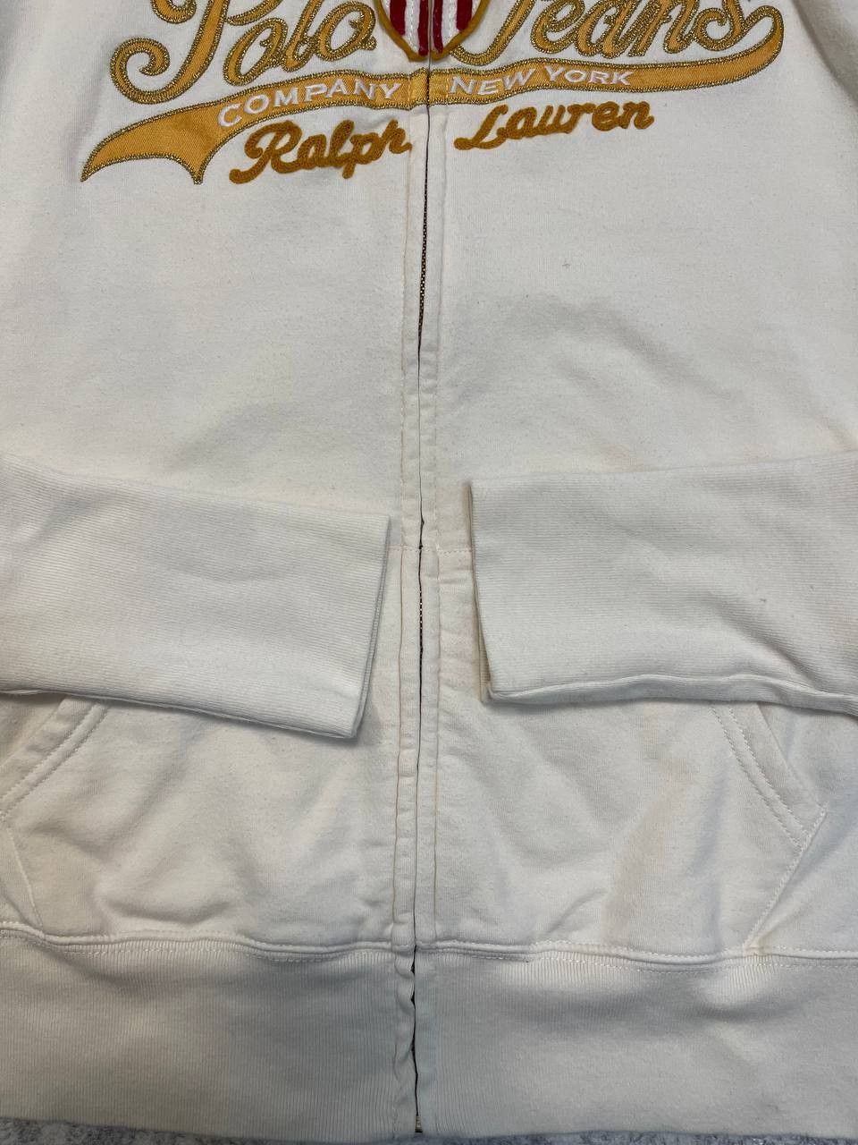 Ralph Lauren Vintage Women's zip hoodie Ralph Lauren beige Size M / US 6-8 / IT 42-44 - 7 Thumbnail