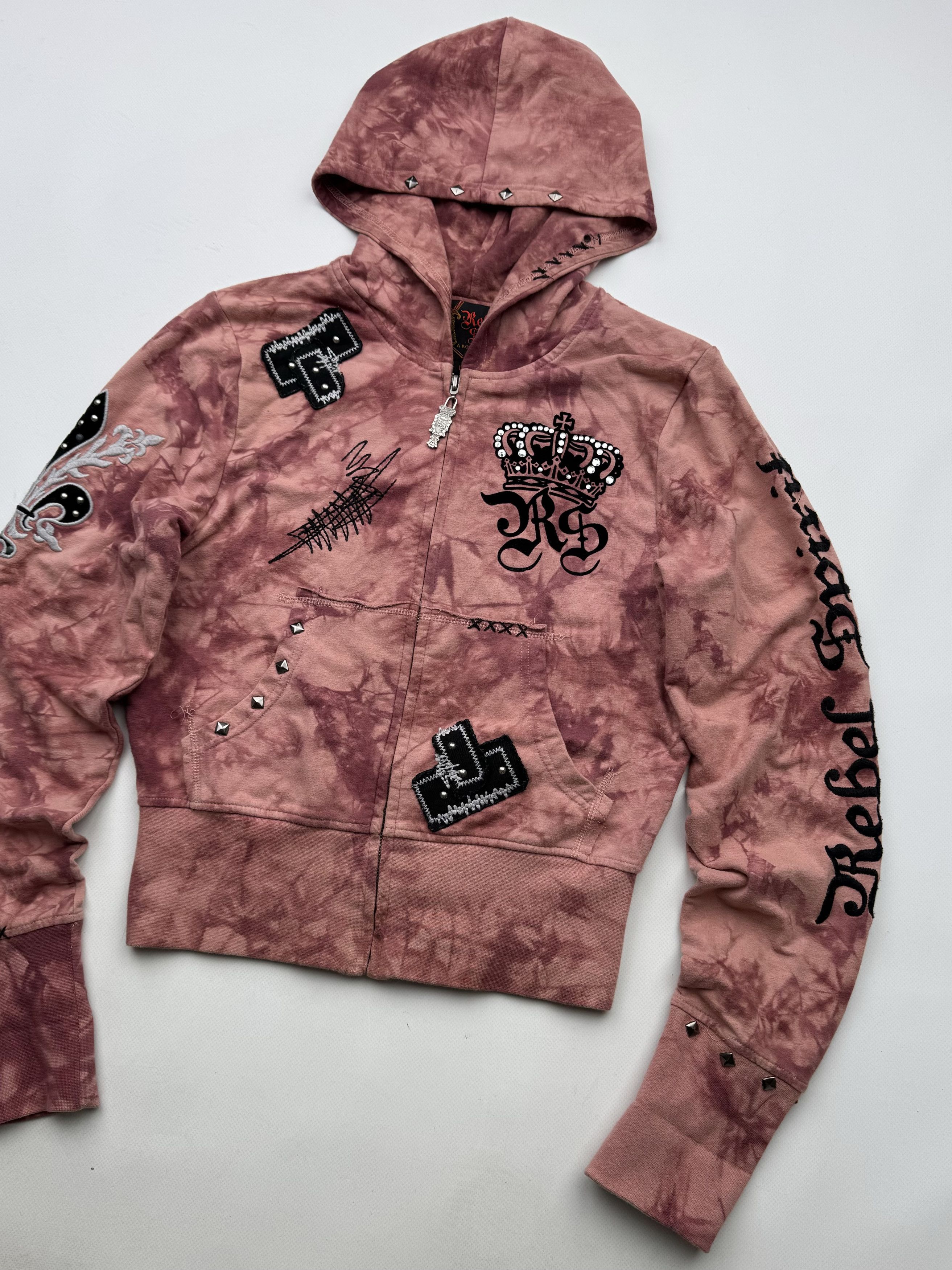 Vintage 90's Cropped Hoodie B58(V442)E2 Size L / US 10 / IT 46 - 3 Thumbnail