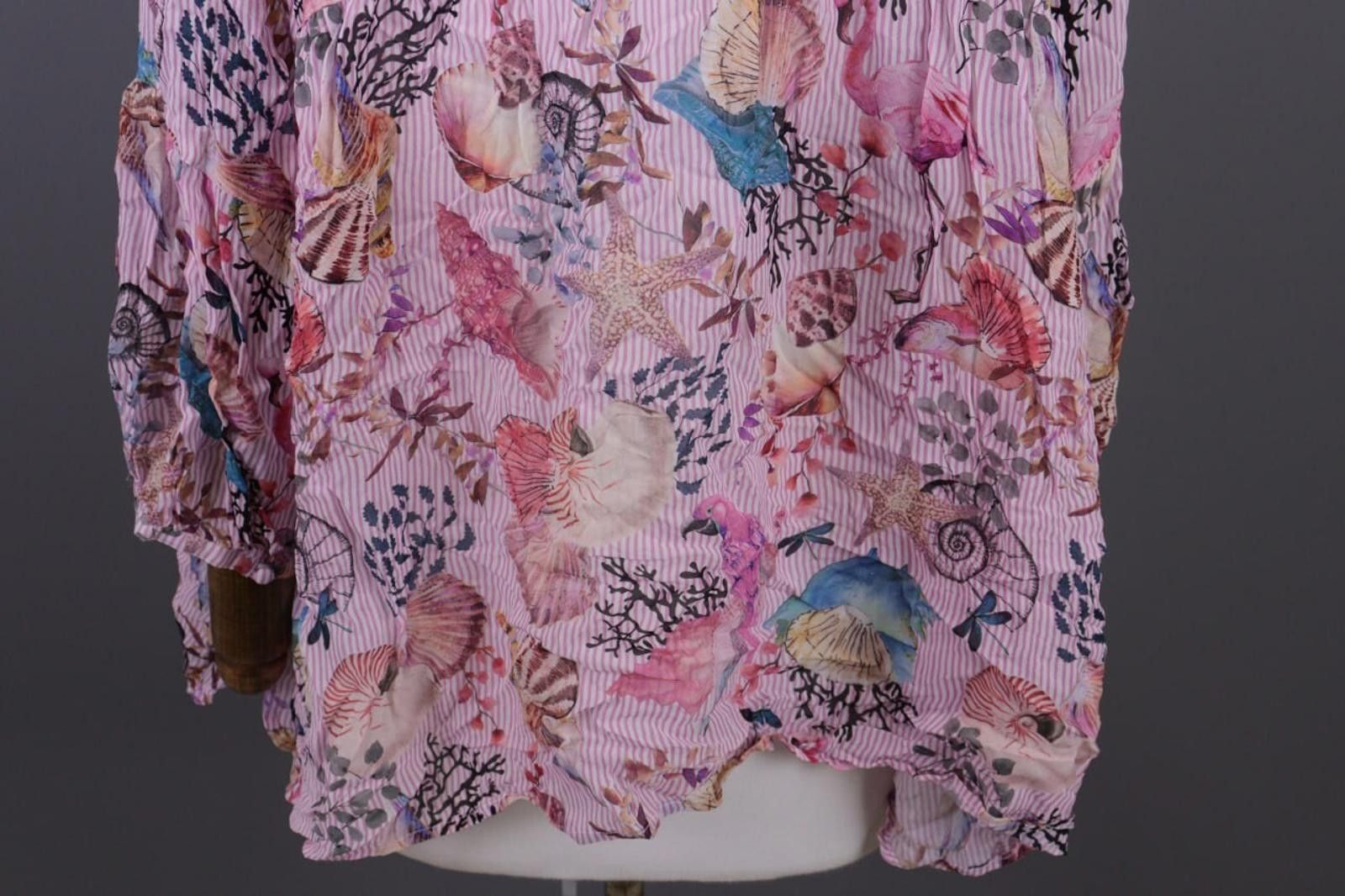 Designer Princess Goes Hollywood Pink Shell Blouse Shirt Sz 46 / XL Size XL / US 12-14 / IT 48-50 - 10 Thumbnail