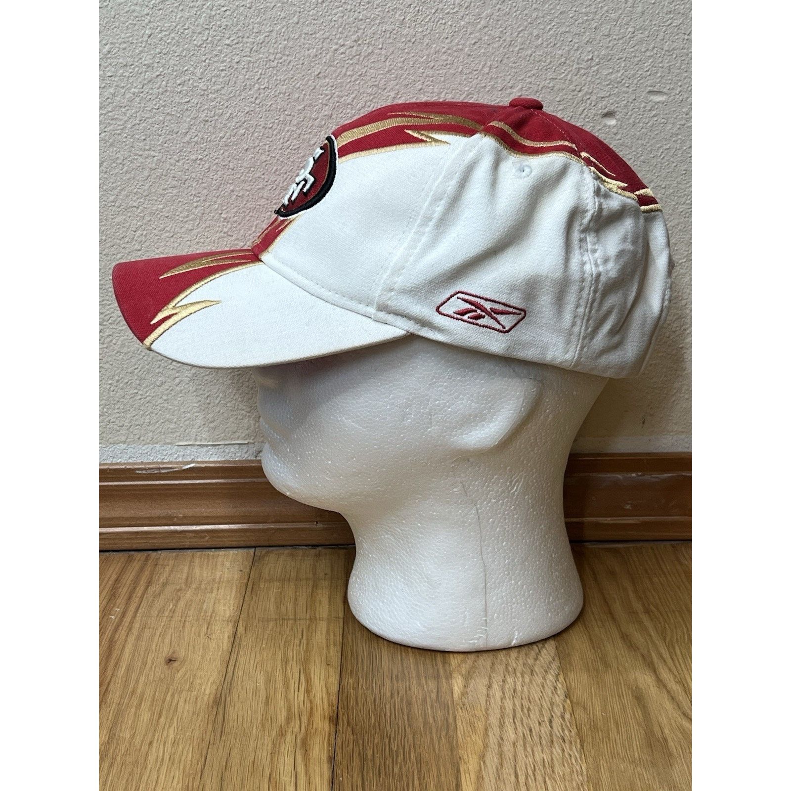 Reebok Reebok San Francisco 49ers Football Adjustable Strap Red Hat Size ONE SIZE - 3 Thumbnail