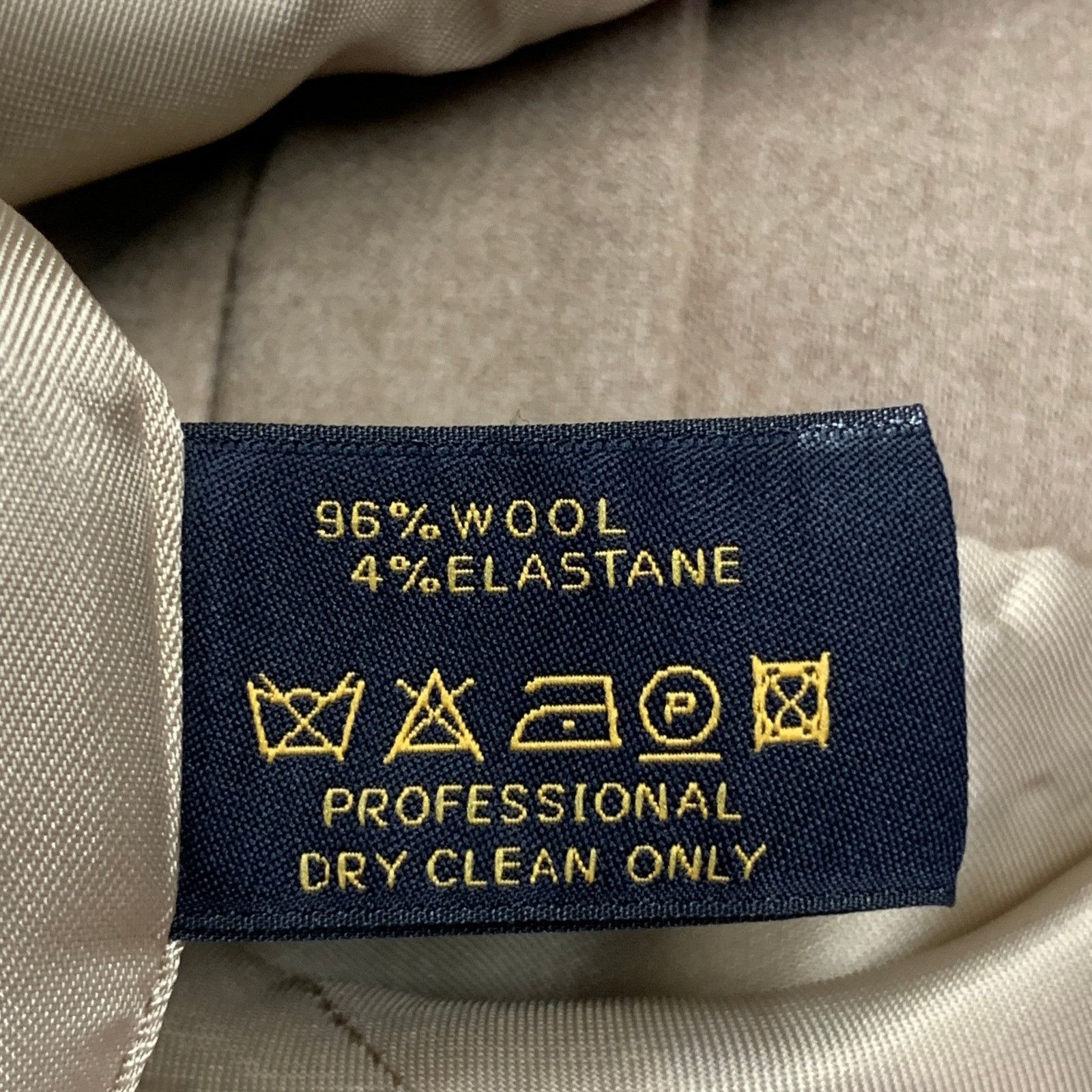 Other PAUW Beige Wool Shawl Lapel Tie Closure Jacket Blazer Size XS / US 0-2 / IT 36-38 - 7 Thumbnail