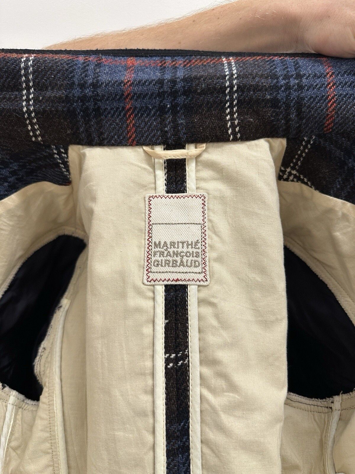 Marithe + Francois Girbaud Marithe Francois Girbaud Women's Tweed Plaid Blazer Jacket Size S / US 4 / IT 40 - 12 Thumbnail