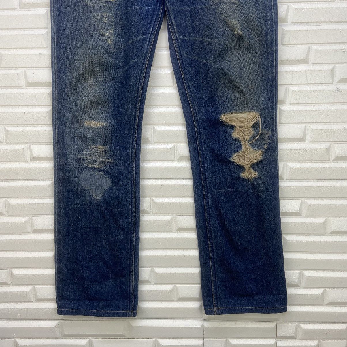 Lounge Lizard Japanese Brand Lounge Lizard Distressed Denim Size US 31 - 5 Thumbnail