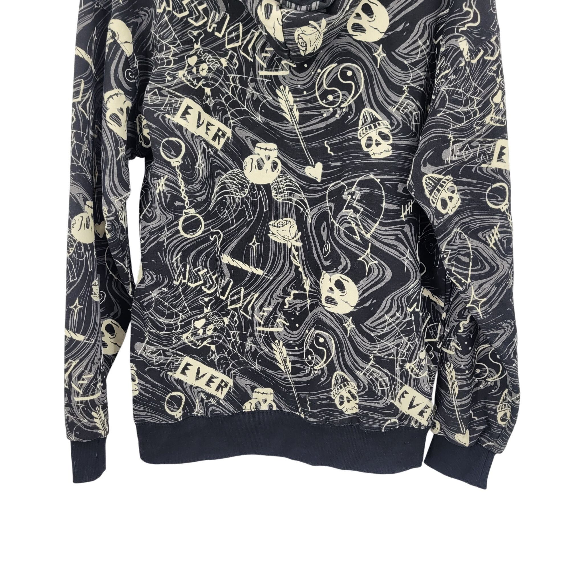 Other Y2K Unisex Black Graphic Hoodie Sz M Skull Skater Grunge Got Size US M / EU 48-50 / 2 - 10 Thumbnail