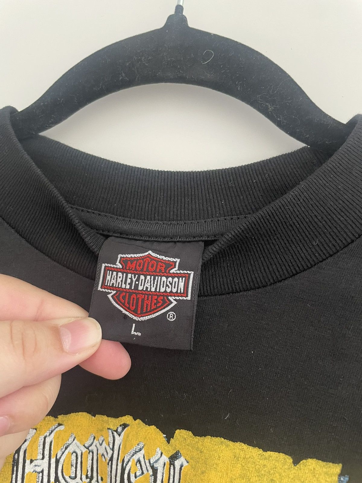 Harley Davidson 1990's 3D Emblem Harley Davidson deadstock single stitch tee Size US L / EU 52-54 / 3 - 3 Thumbnail