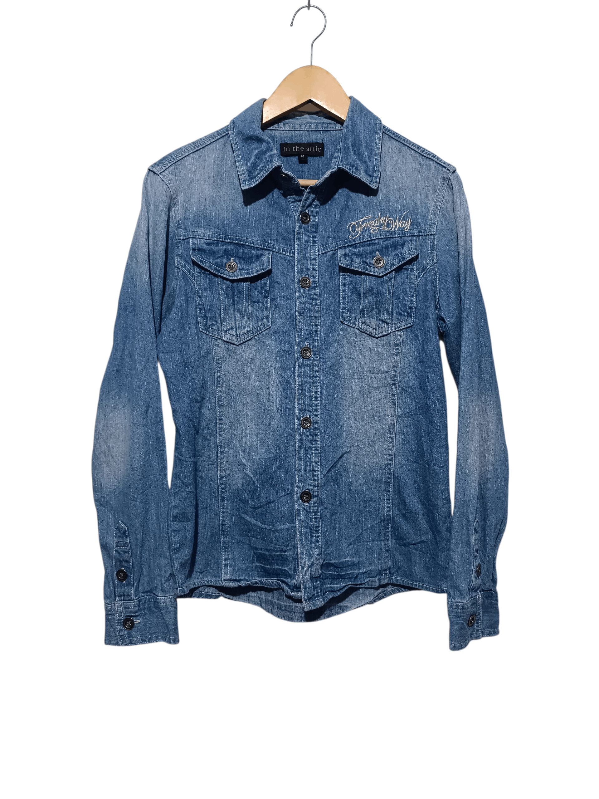 In The Attic In The Attic Denim Shirt Work Embroidery Size US M / EU 48-50 / 2 - 1 Thumbnail