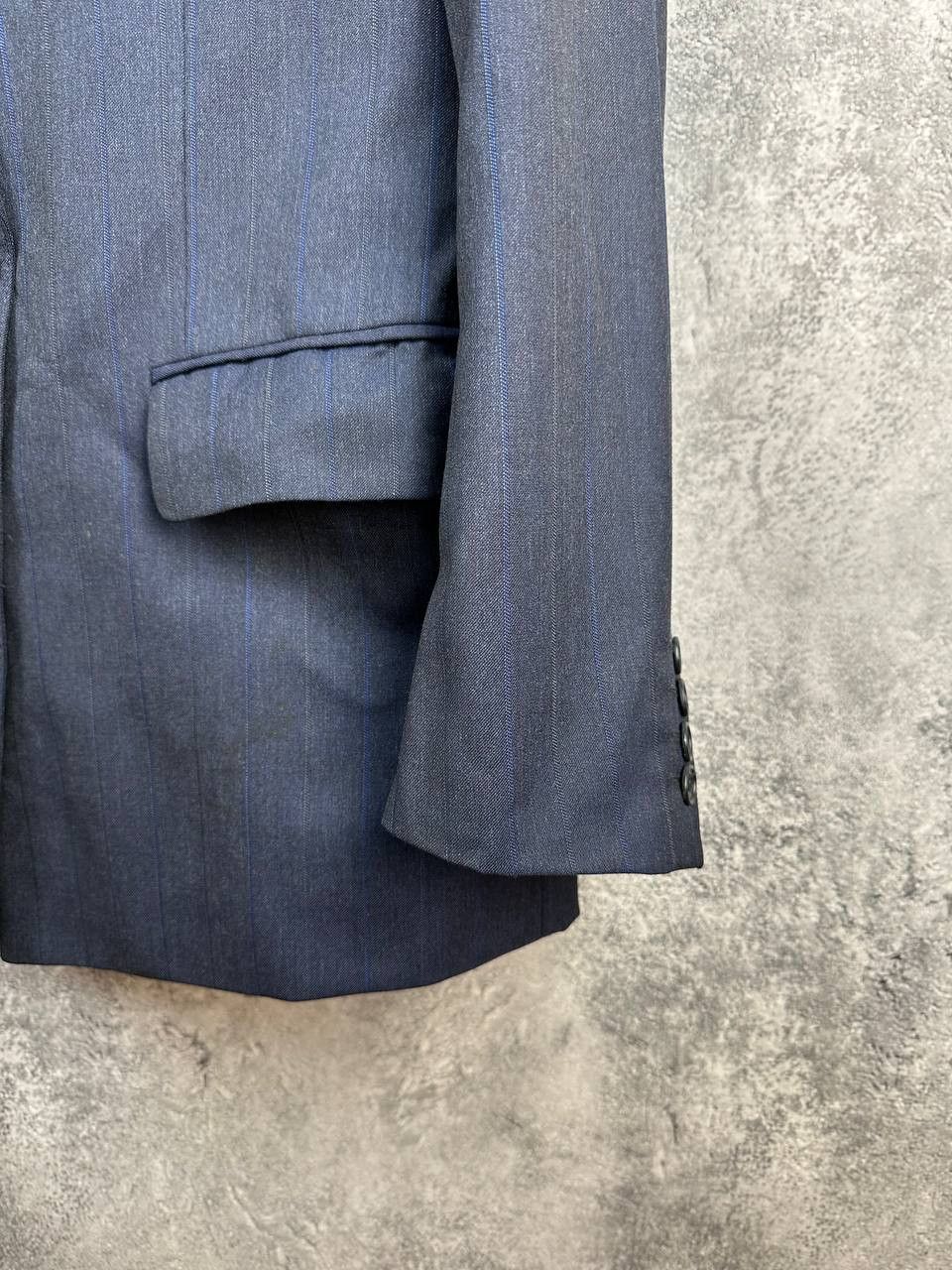 Christian Dior Monsieur Christian Dior Monsieur Double Breasted Striped Wool Suit Size 44S - 13 Thumbnail